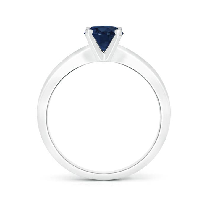 AA - Blue Sapphire / 1 CT / 14 KT White Gold