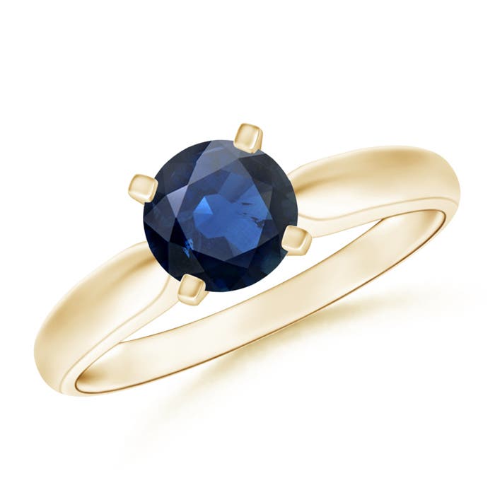 AA - Blue Sapphire / 1 CT / 14 KT Yellow Gold