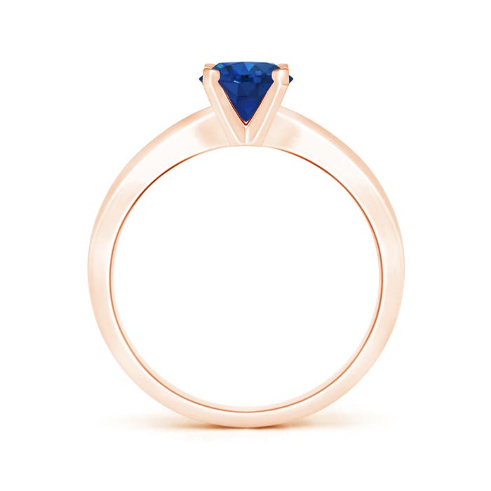 AAA - Blue Sapphire / 1 CT / 14 KT Rose Gold