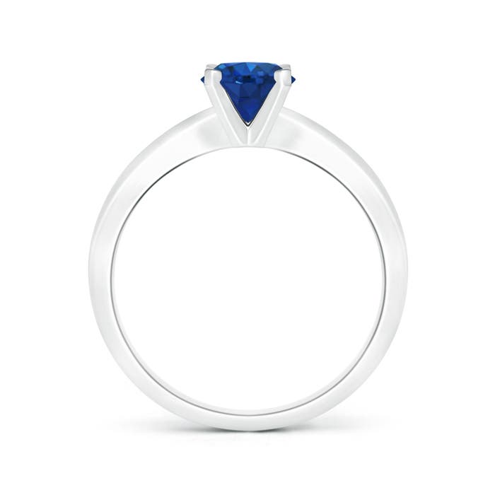 AAA - Blue Sapphire / 1 CT / 14 KT White Gold