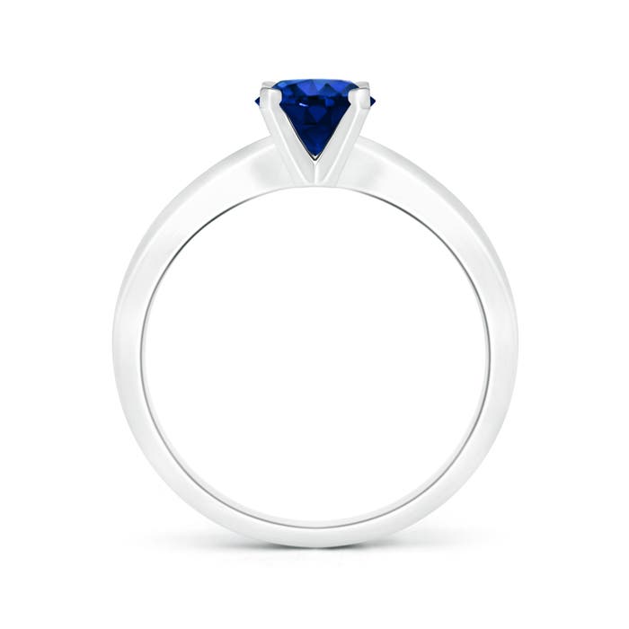 AAAA - Blue Sapphire / 1 CT / 14 KT White Gold