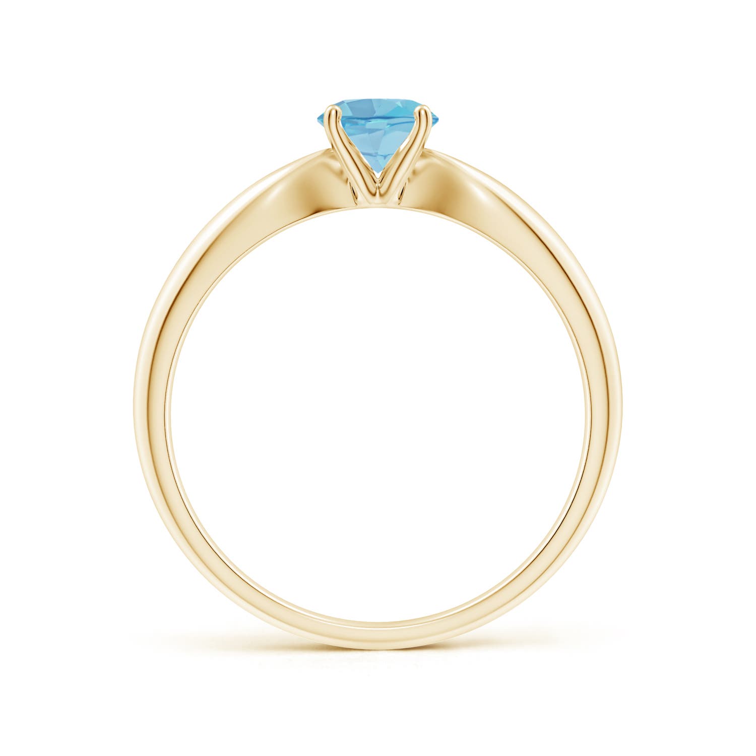 A - Swiss Blue Topaz / 0.6 CT / 14 KT Yellow Gold