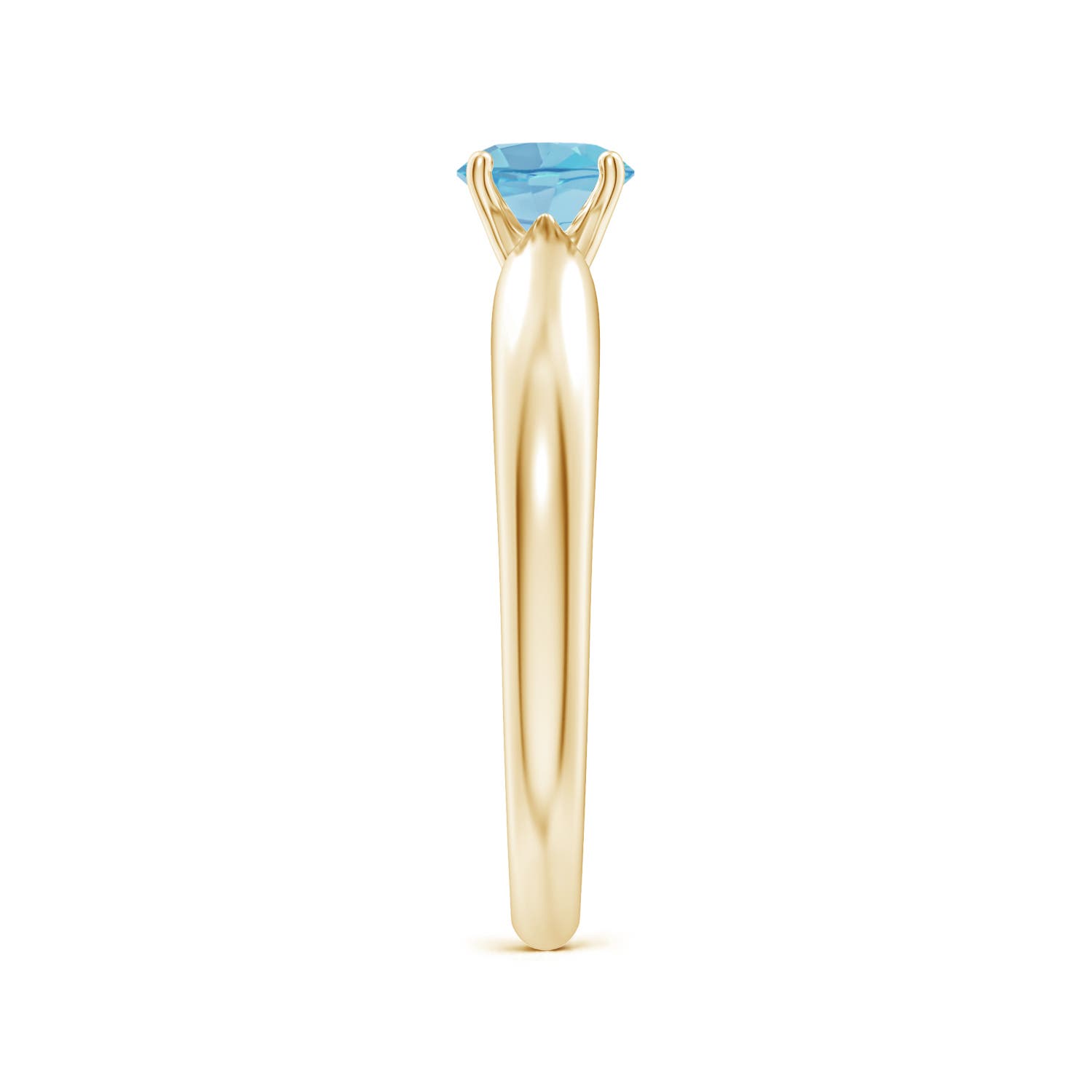 A - Swiss Blue Topaz / 0.6 CT / 14 KT Yellow Gold