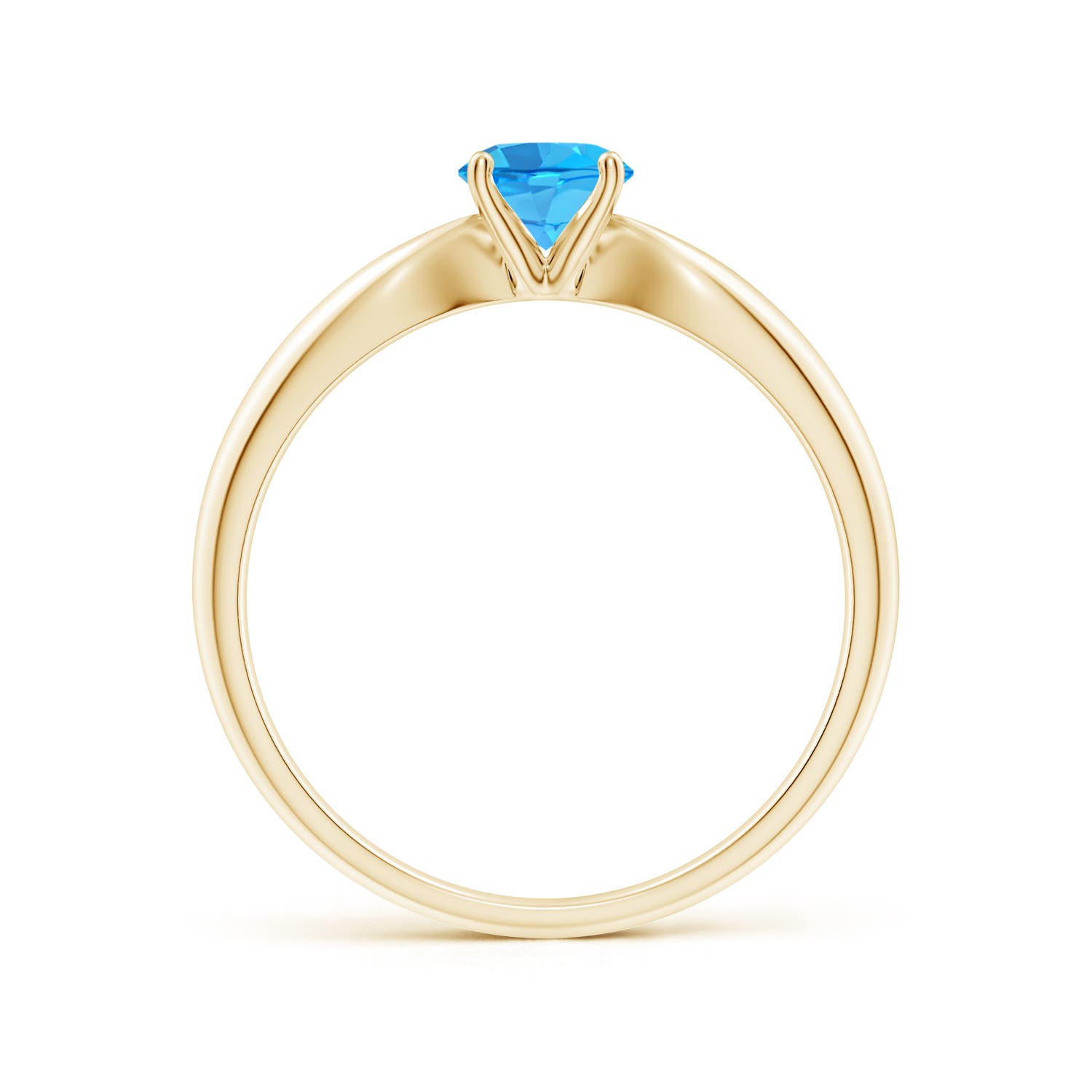 AAA - Swiss Blue Topaz / 0.6 CT / 14 KT Yellow Gold