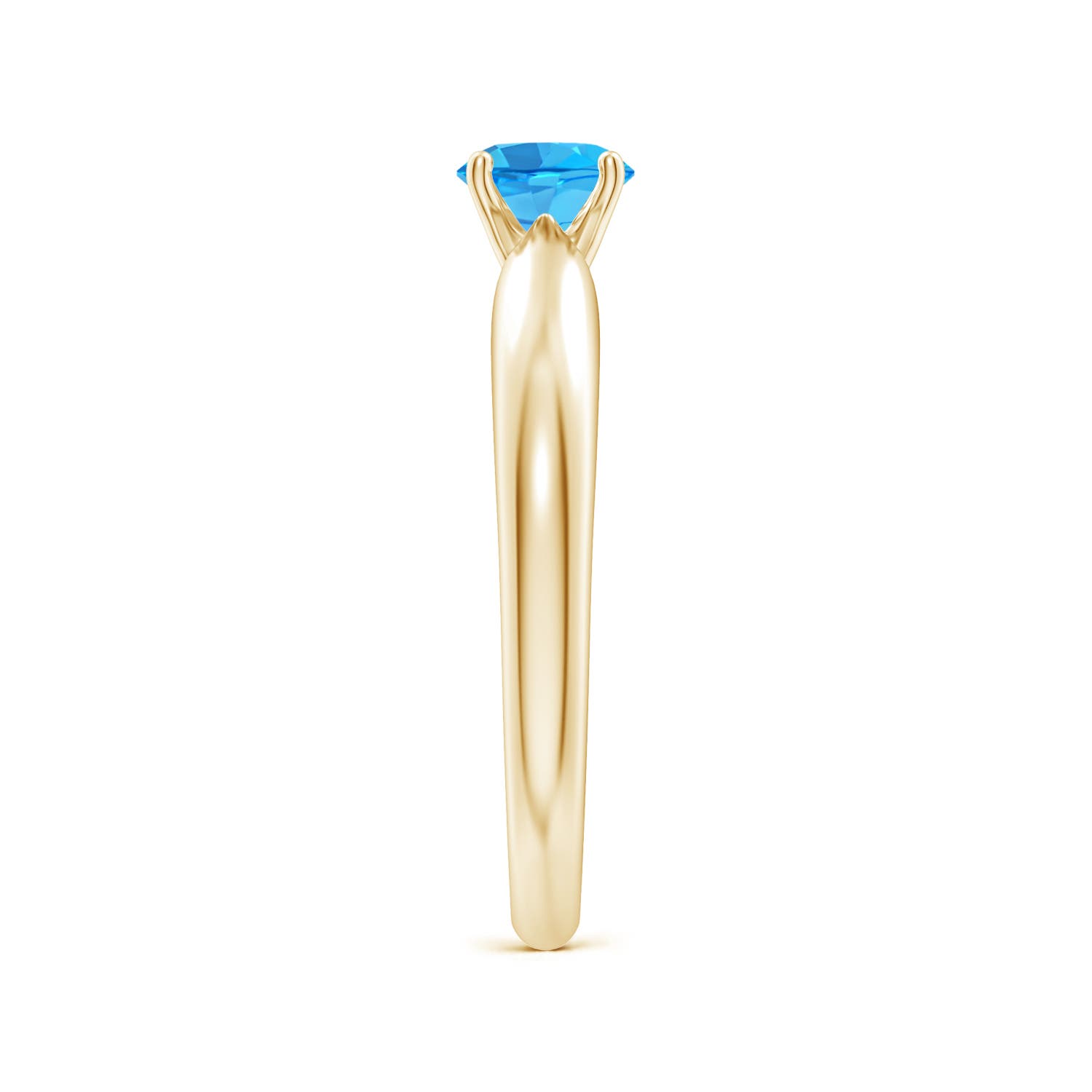 AAA - Swiss Blue Topaz / 0.6 CT / 14 KT Yellow Gold