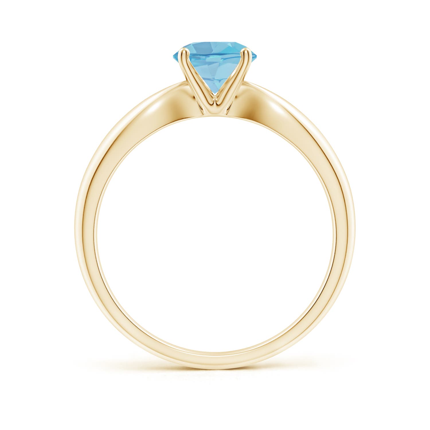 A - Swiss Blue Topaz / 0.95 CT / 14 KT Yellow Gold