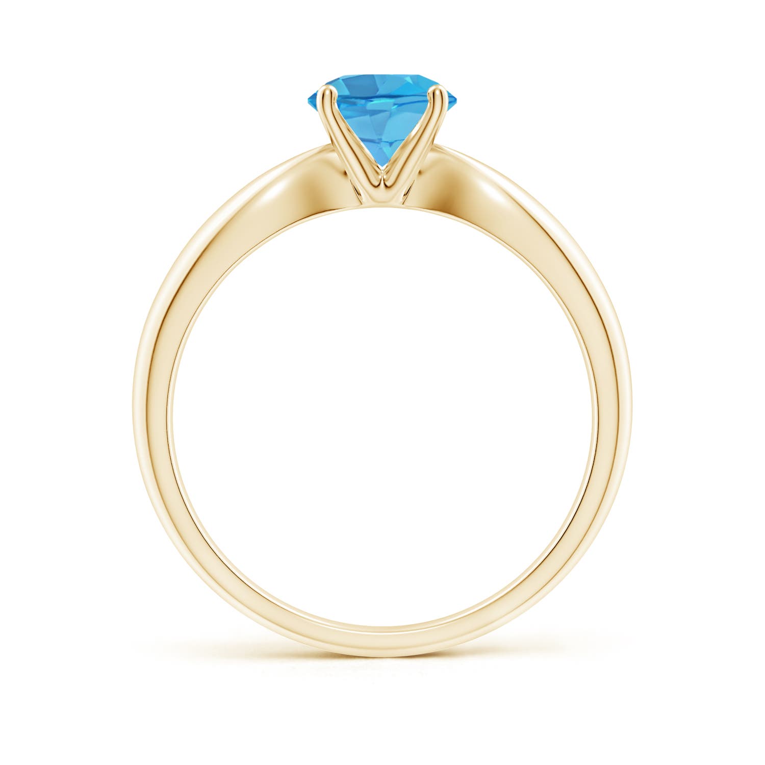 AA - Swiss Blue Topaz / 0.95 CT / 14 KT Yellow Gold