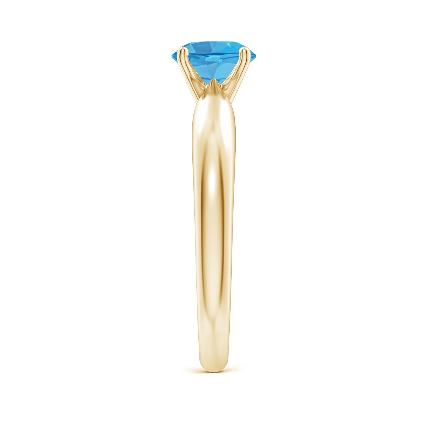 AA - Swiss Blue Topaz / 0.95 CT / 14 KT Yellow Gold