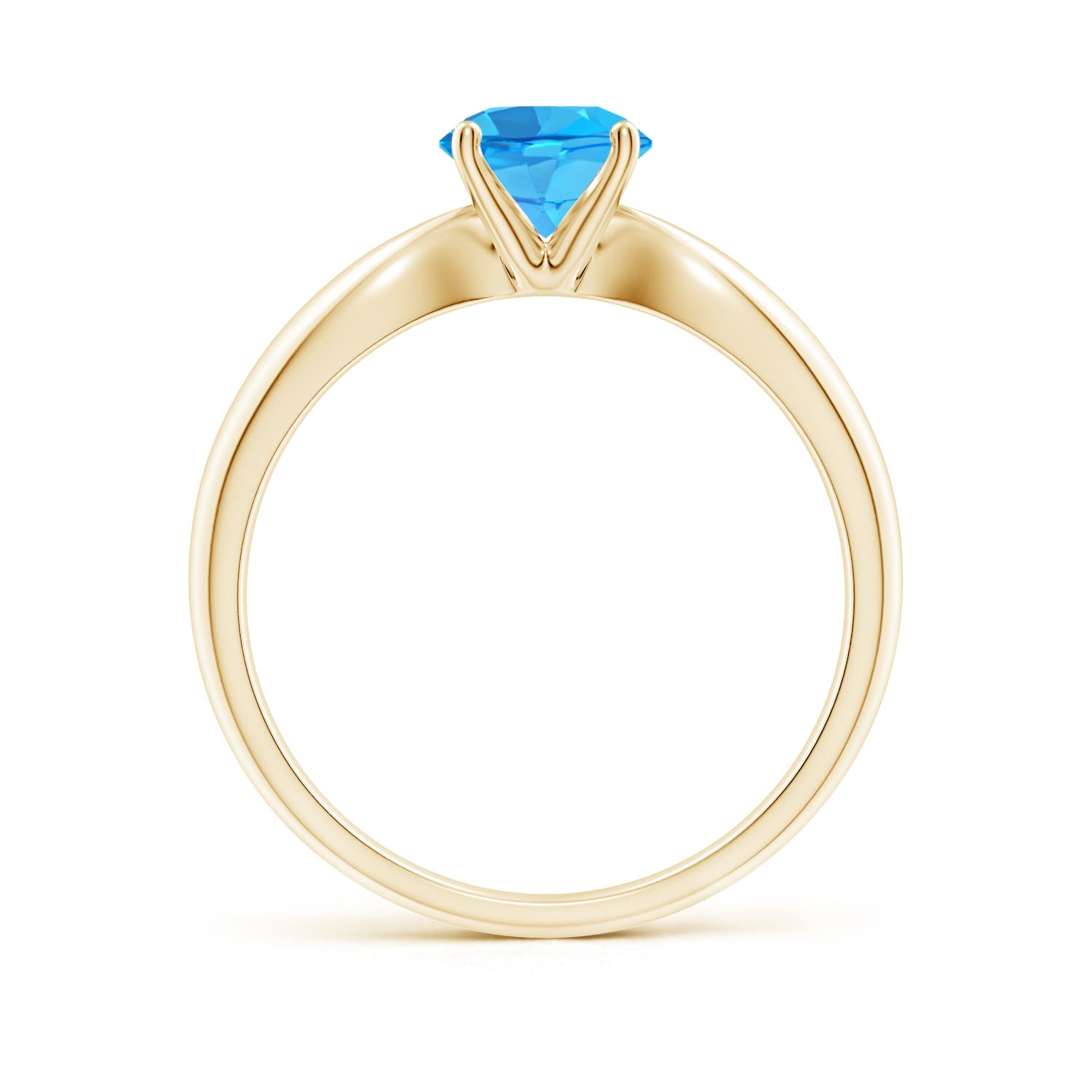 AAA - Swiss Blue Topaz / 0.95 CT / 14 KT Yellow Gold