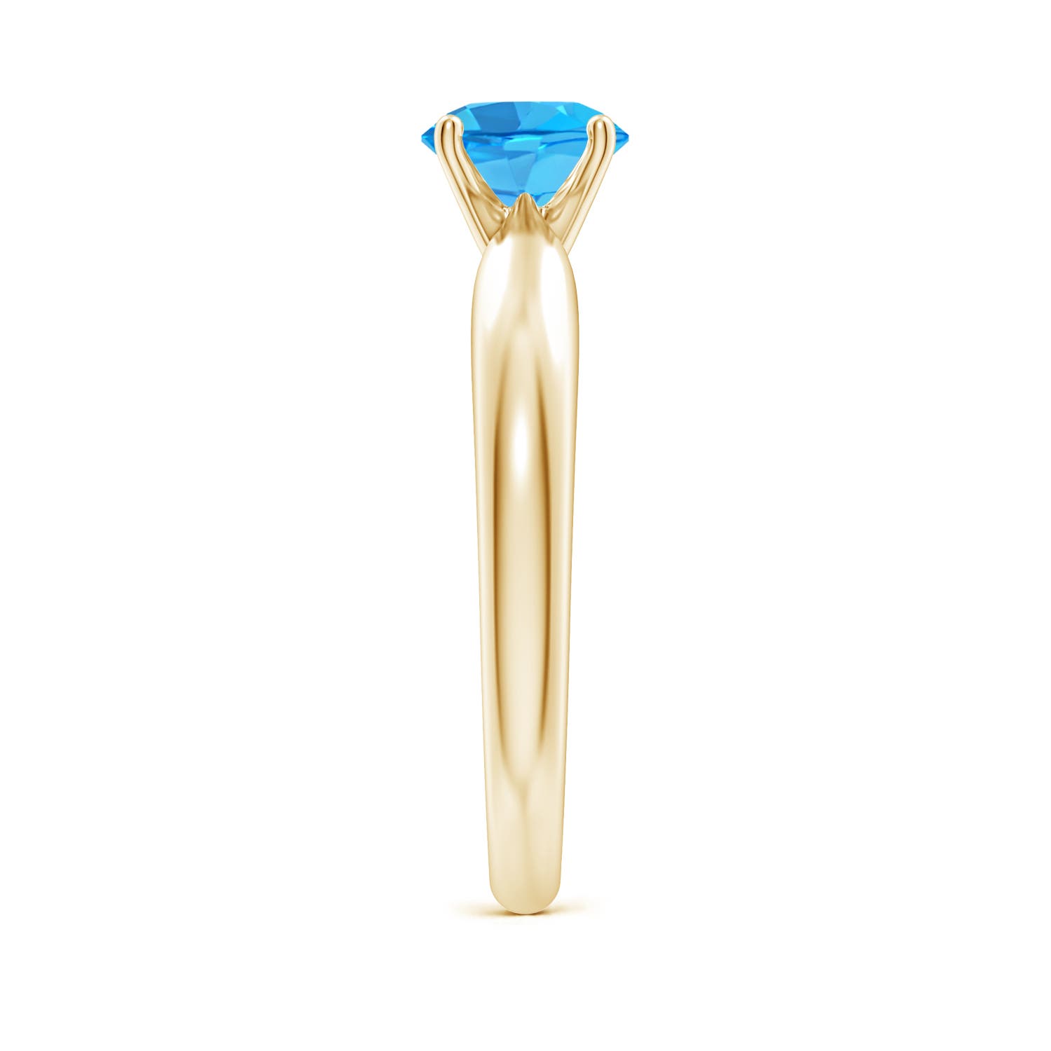 AAA - Swiss Blue Topaz / 0.95 CT / 14 KT Yellow Gold