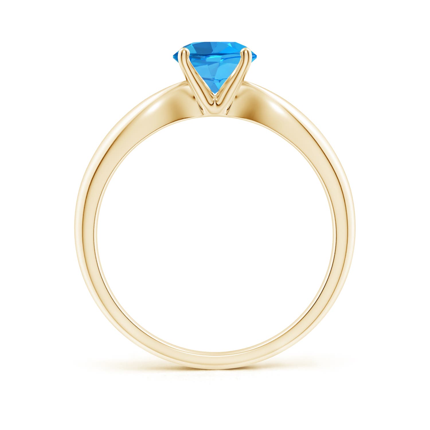 AAAA - Swiss Blue Topaz / 0.95 CT / 14 KT Yellow Gold