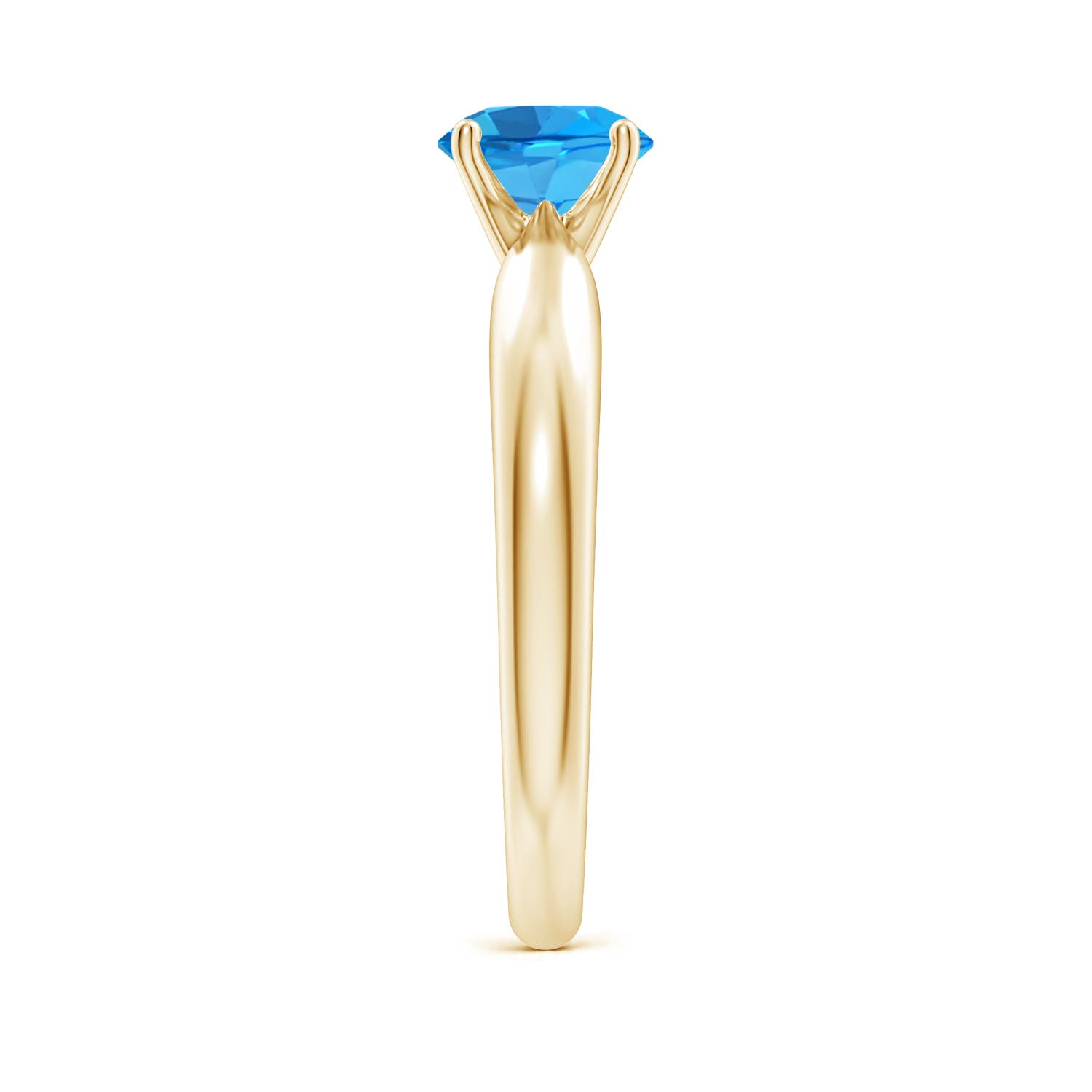 AAAA - Swiss Blue Topaz / 0.95 CT / 14 KT Yellow Gold