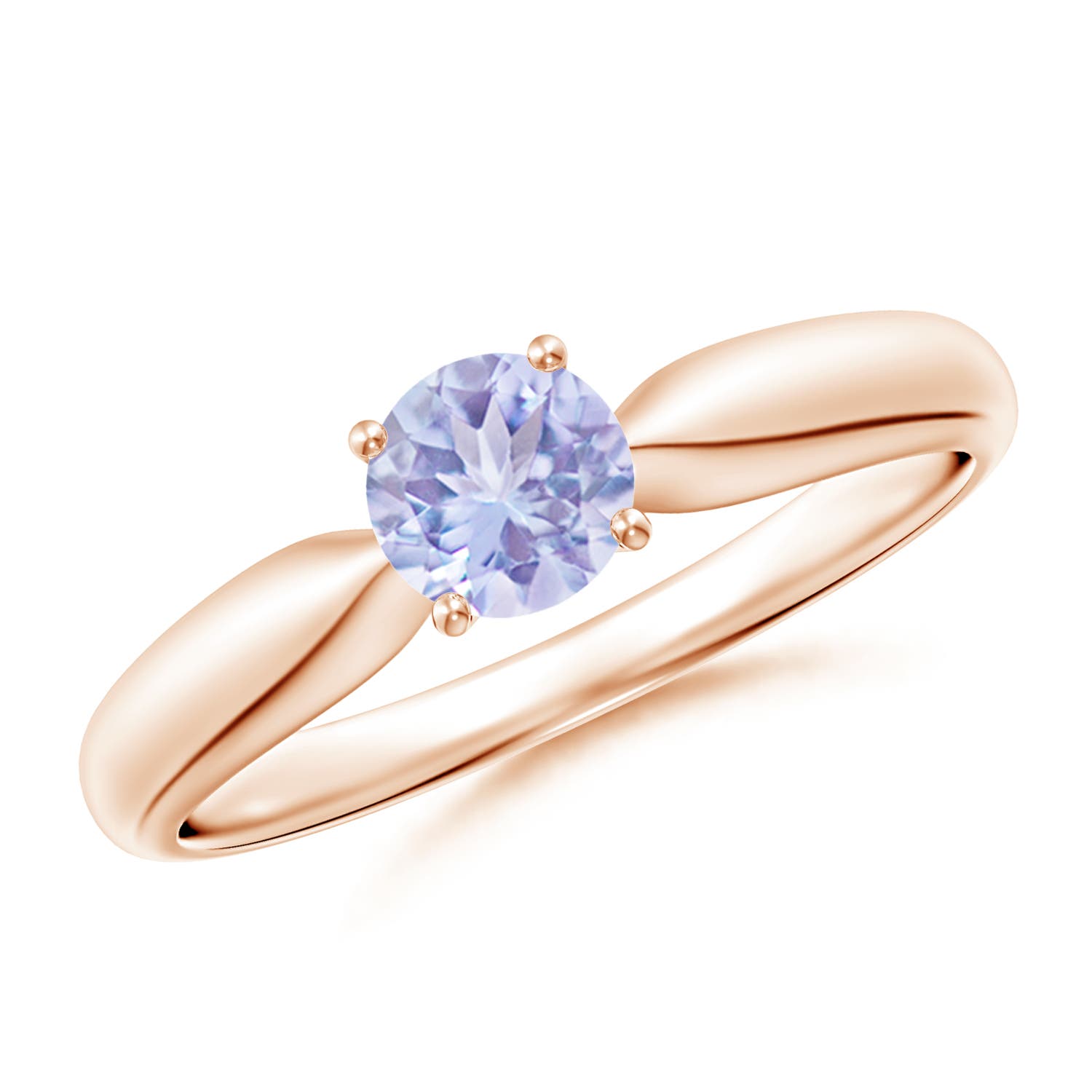 A - Tanzanite / 0.5 CT / 14 KT Rose Gold