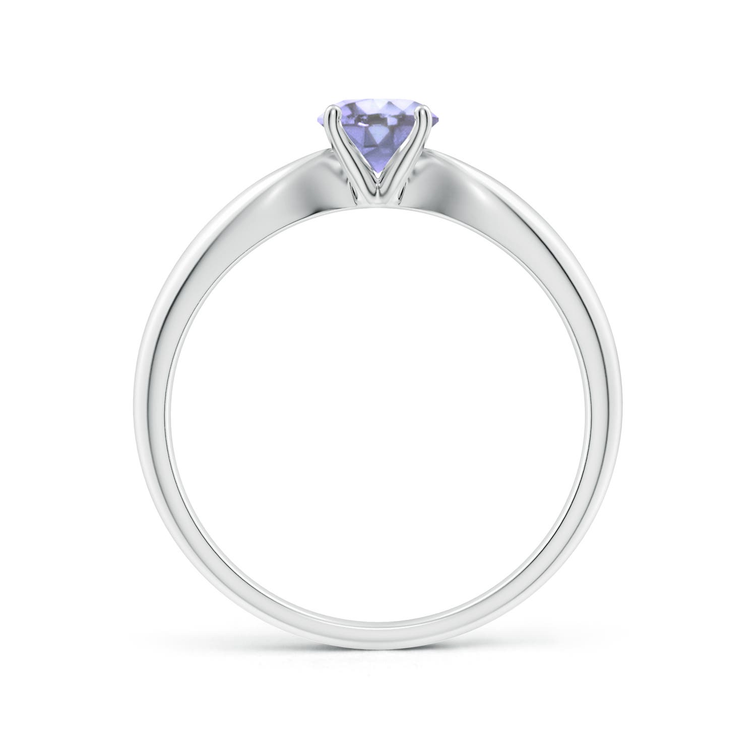 A - Tanzanite / 0.5 CT / 14 KT White Gold