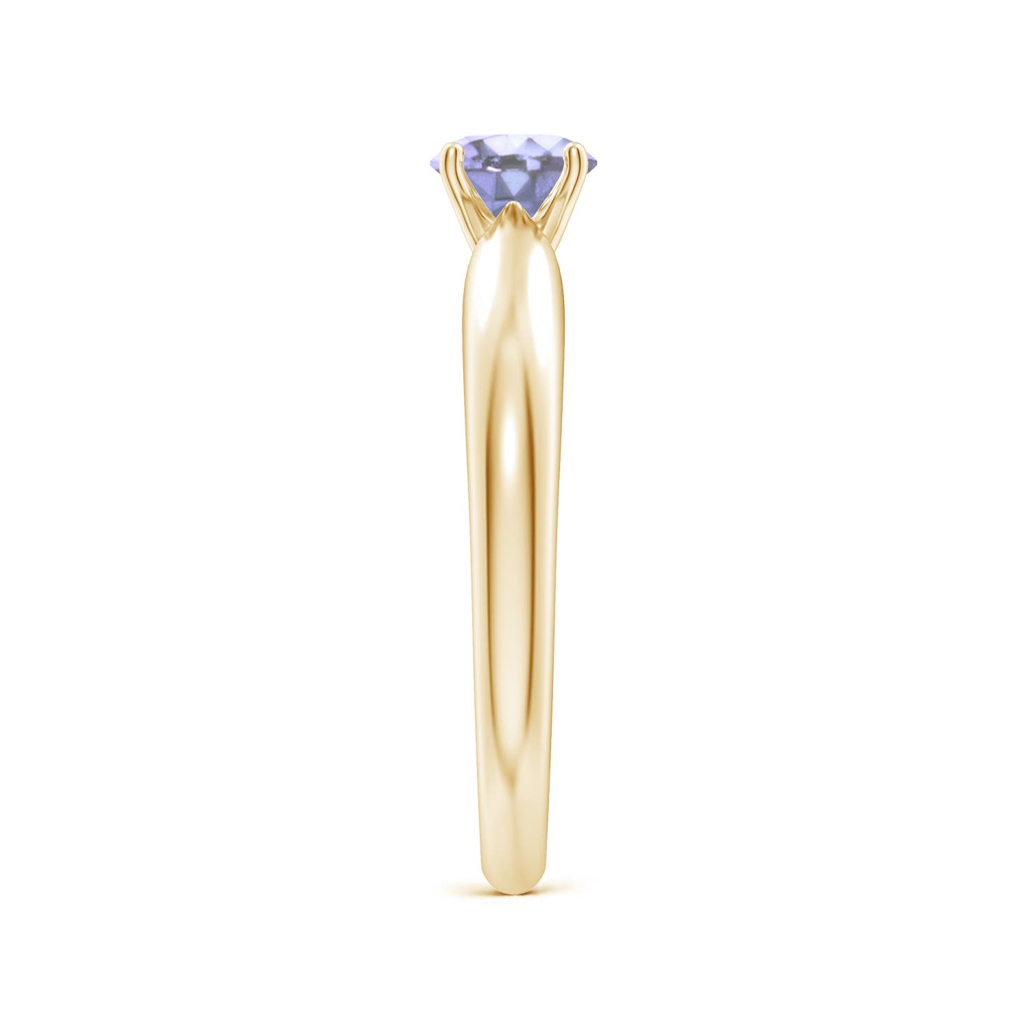 A - Tanzanite / 0.5 CT / 14 KT Yellow Gold