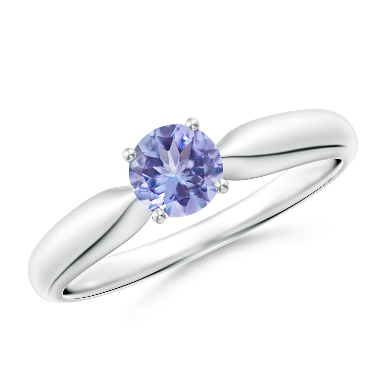 AA - Tanzanite / 0.5 CT / 14 KT White Gold