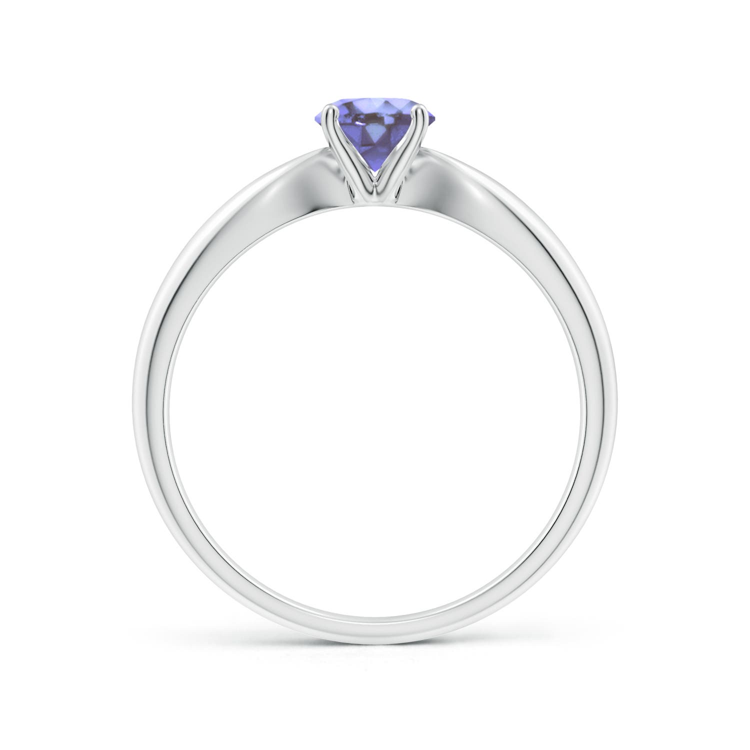 AA - Tanzanite / 0.5 CT / 14 KT White Gold