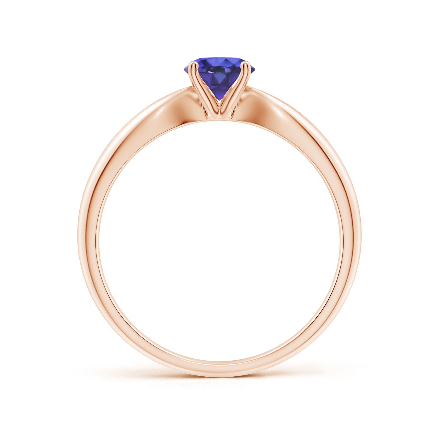 AAA - Tanzanite / 0.5 CT / 14 KT Rose Gold