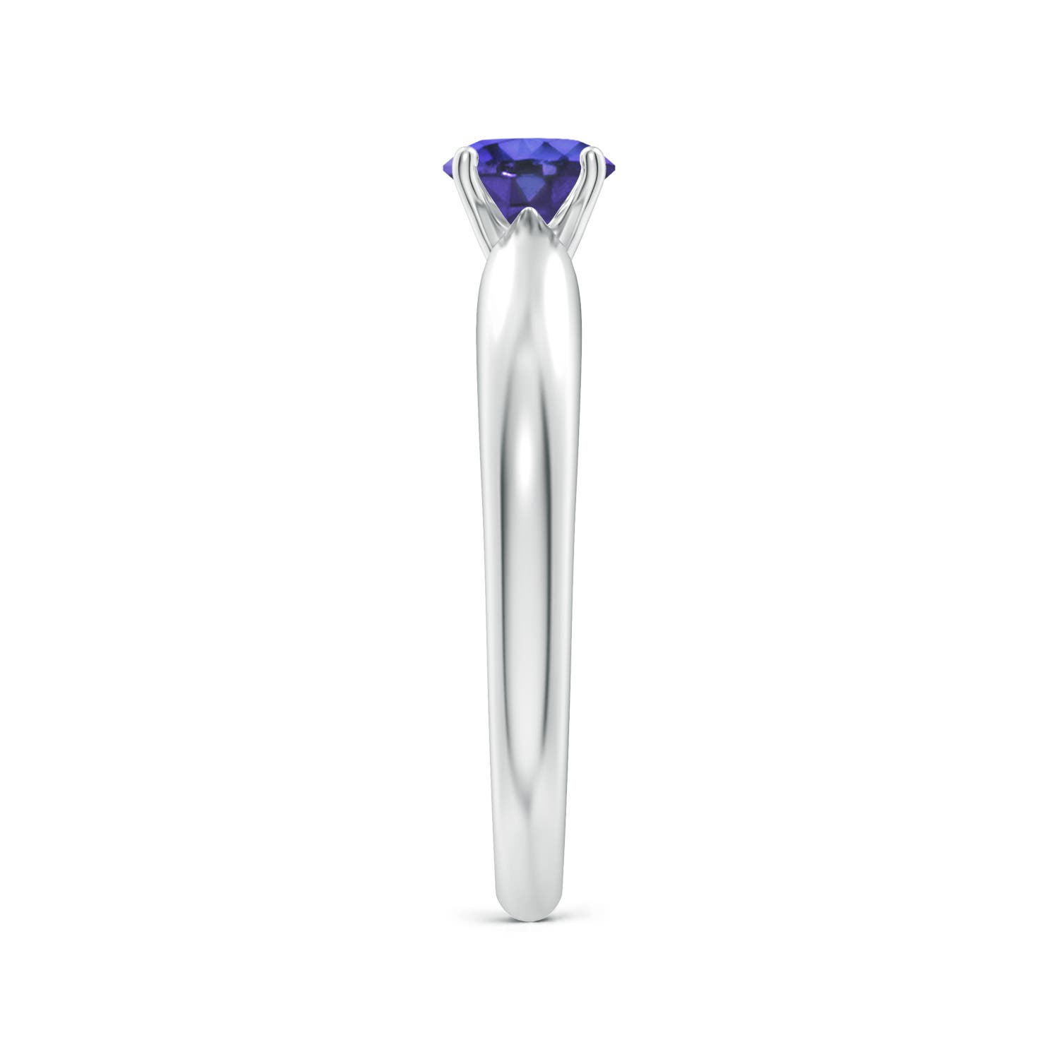 AAA - Tanzanite / 0.5 CT / 14 KT White Gold