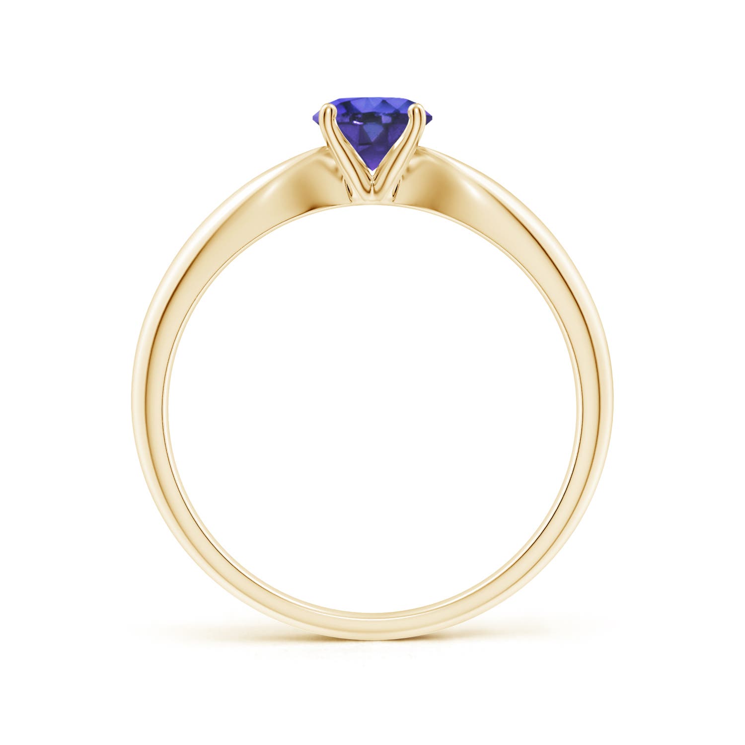 AAA - Tanzanite / 0.5 CT / 14 KT Yellow Gold