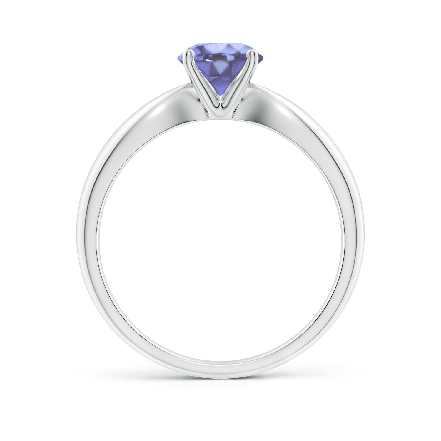 A - Tanzanite / 0.9 CT / 14 KT White Gold