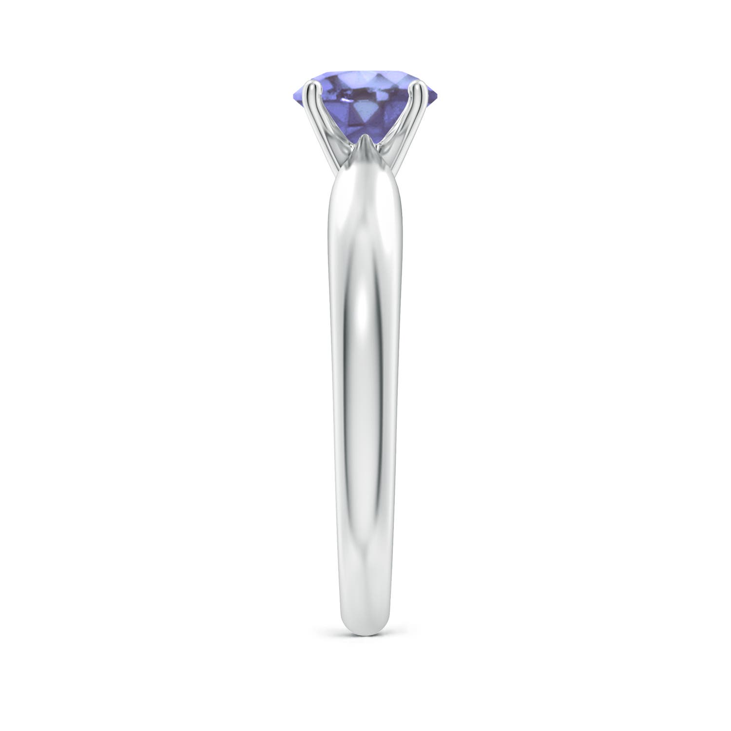 A - Tanzanite / 0.9 CT / 14 KT White Gold