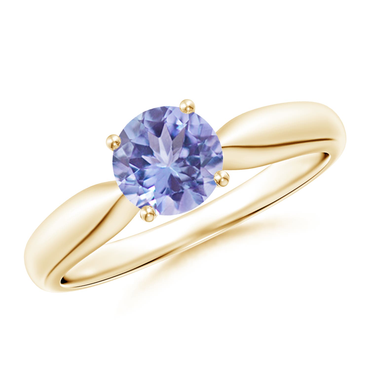 A - Tanzanite / 0.9 CT / 14 KT Yellow Gold