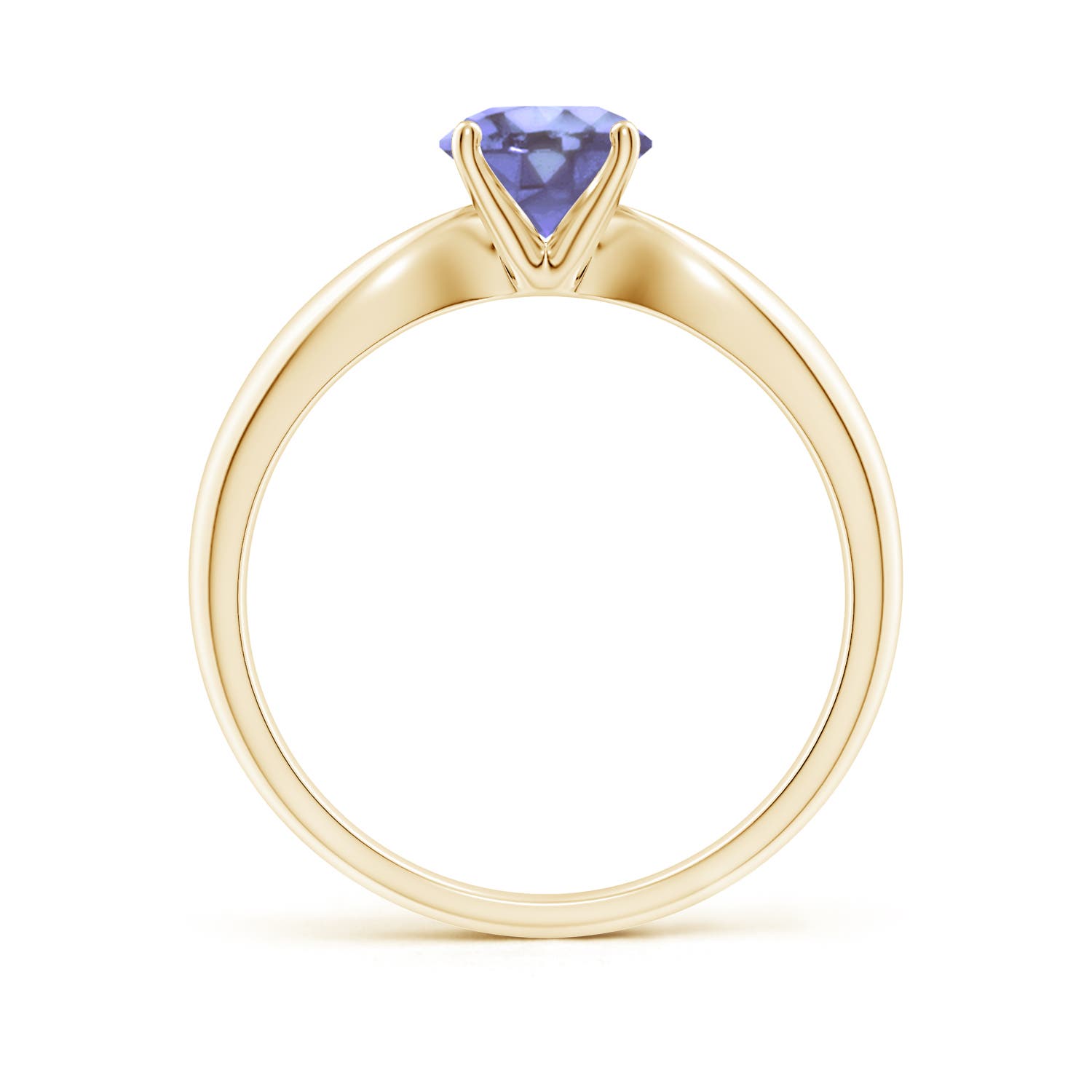 A - Tanzanite / 0.9 CT / 14 KT Yellow Gold