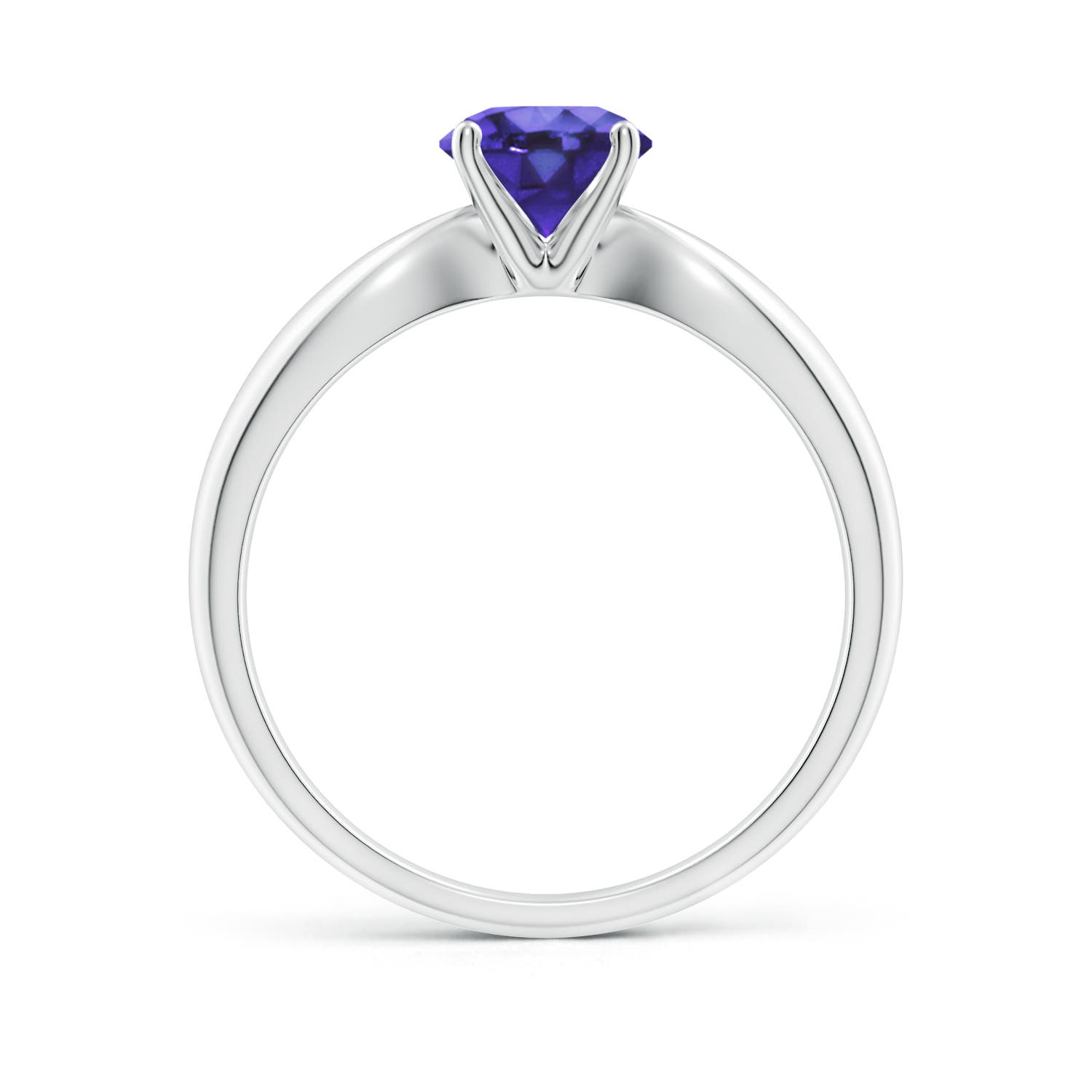 AA - Tanzanite / 0.9 CT / 14 KT White Gold