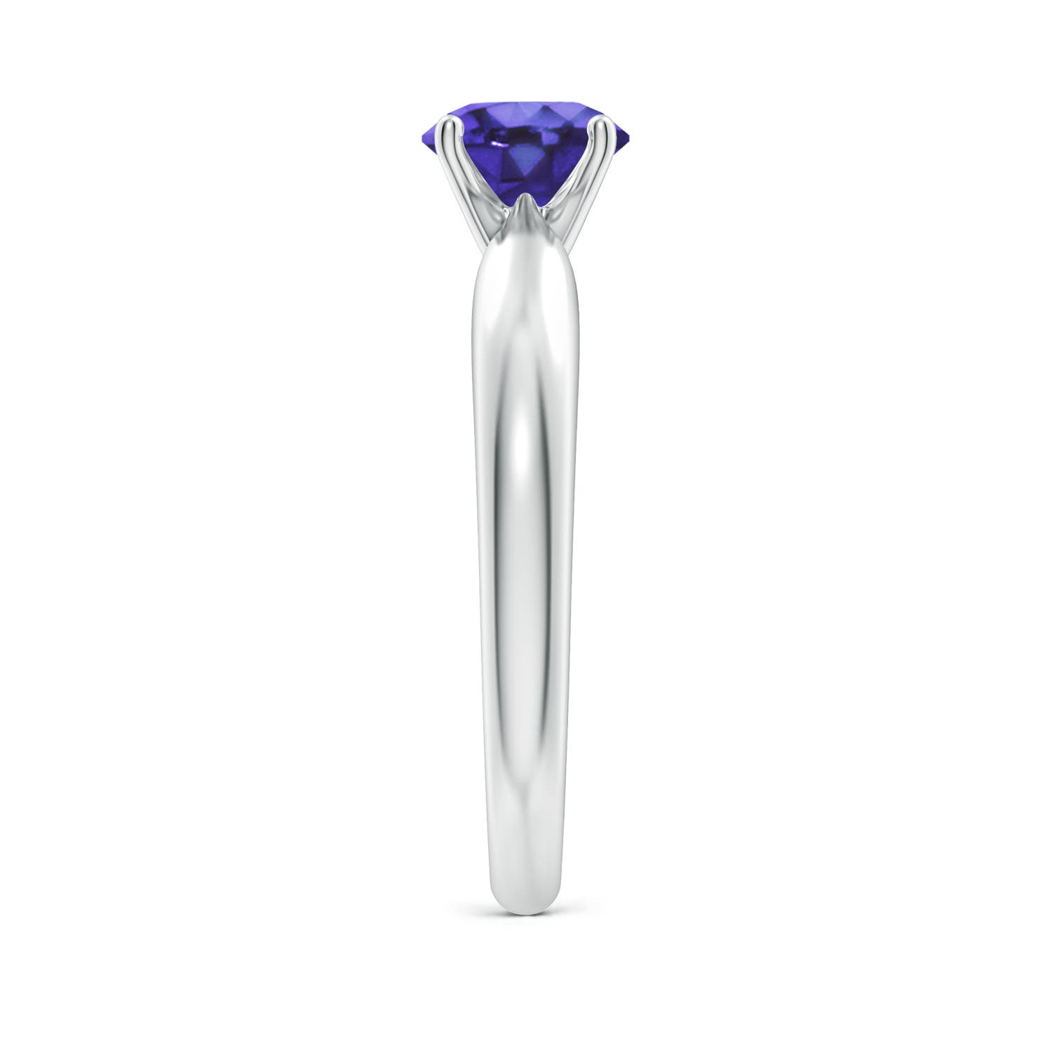 AA - Tanzanite / 0.9 CT / 14 KT White Gold