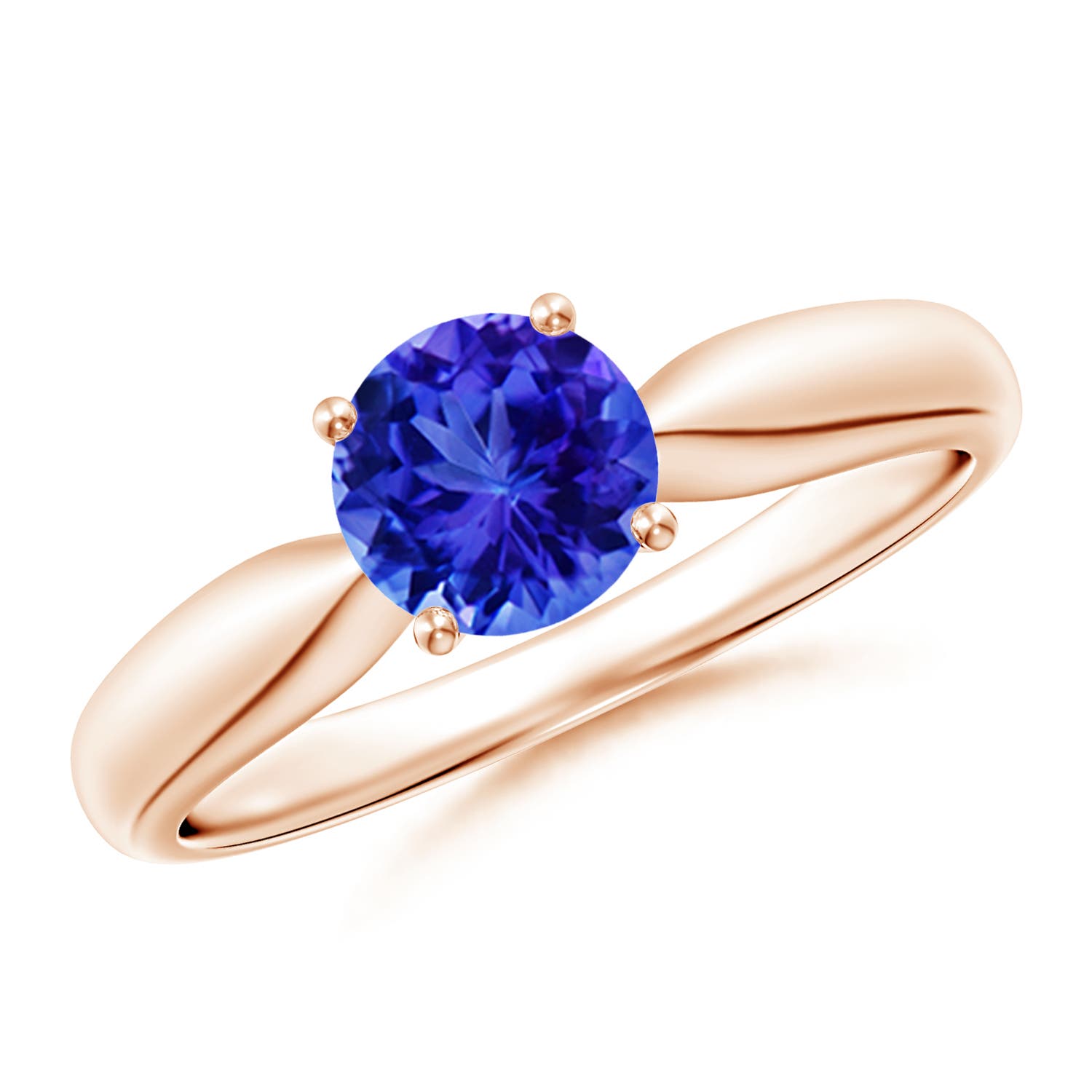 AAA - Tanzanite / 0.9 CT / 14 KT Rose Gold