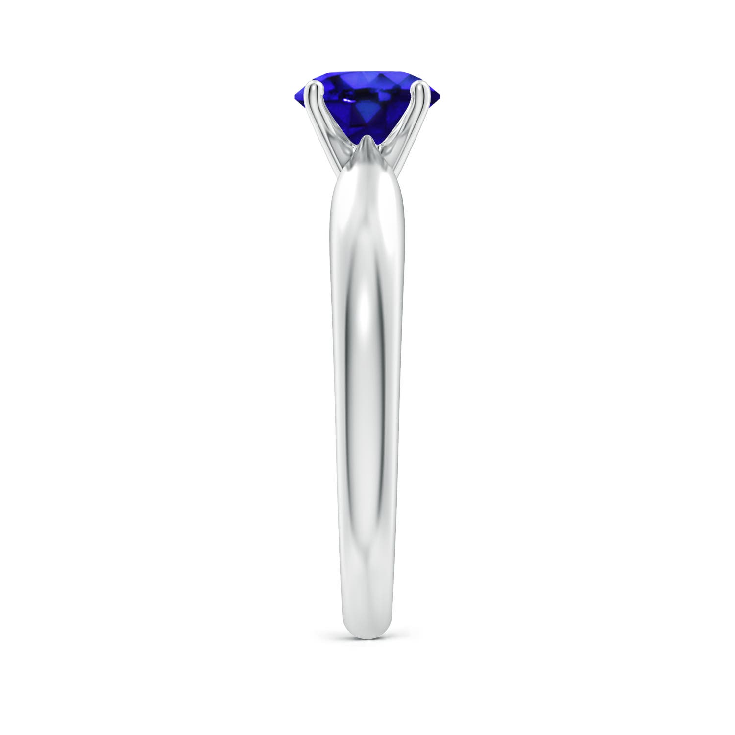 AAA - Tanzanite / 0.9 CT / 14 KT White Gold