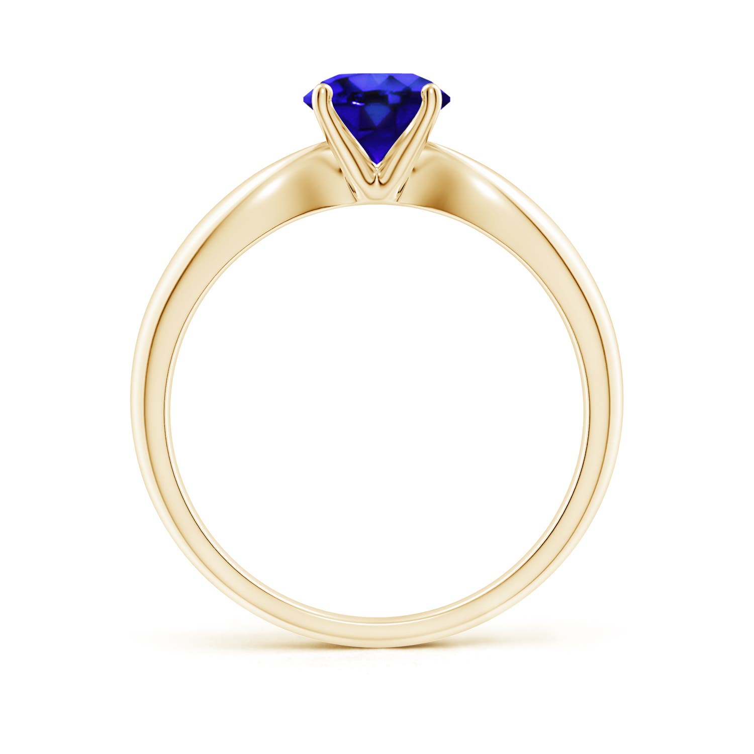 AAA - Tanzanite / 0.9 CT / 14 KT Yellow Gold