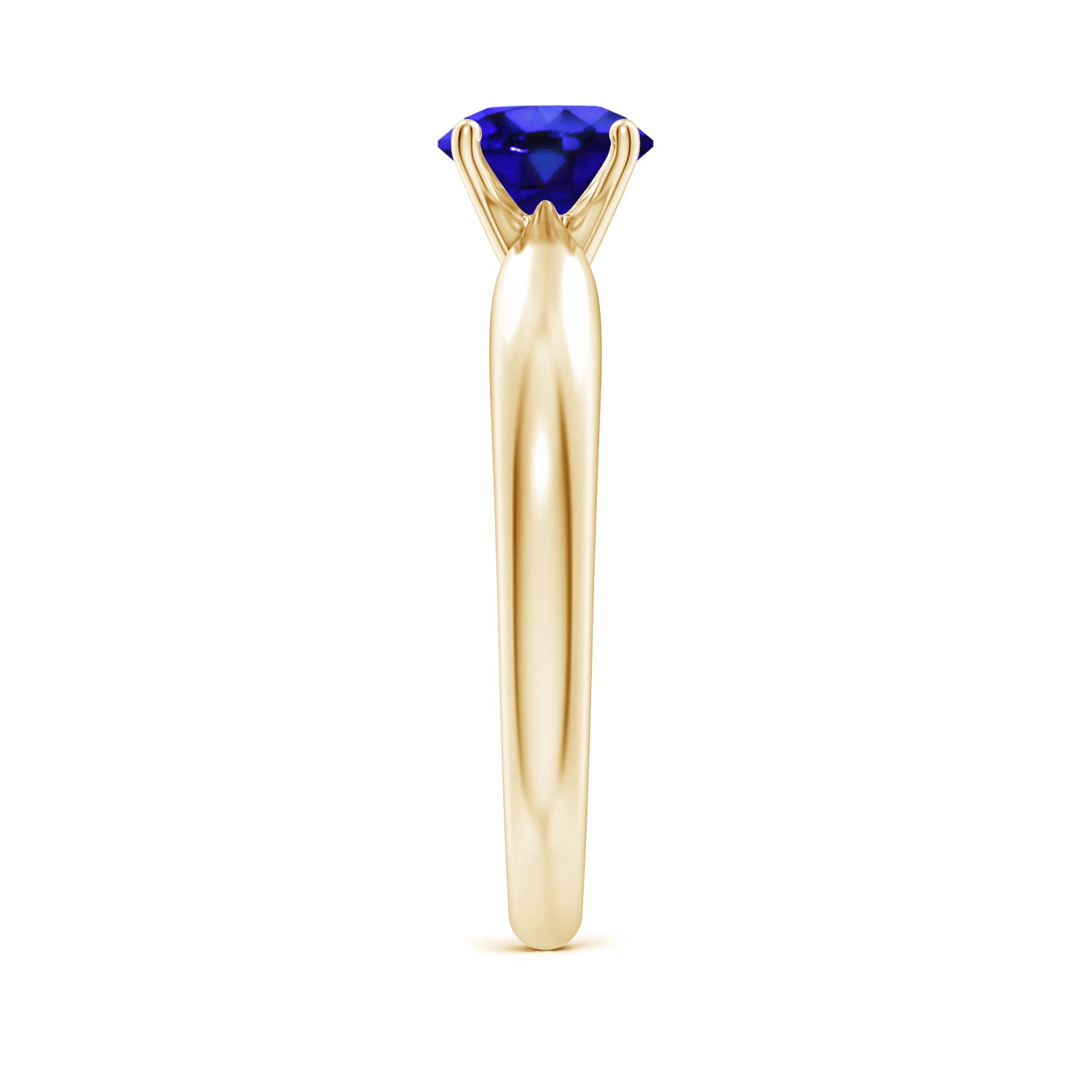 AAA - Tanzanite / 0.9 CT / 14 KT Yellow Gold