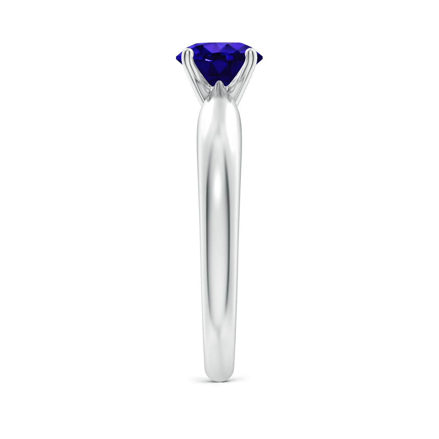 AAAA - Tanzanite / 0.9 CT / 14 KT White Gold