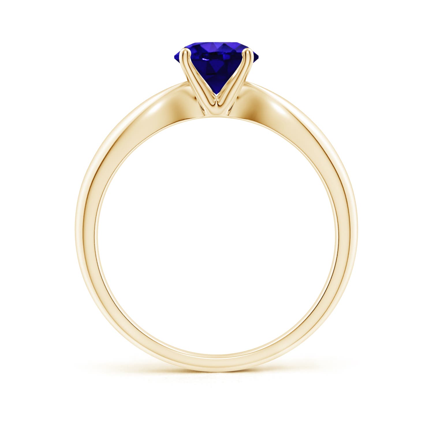 AAAA - Tanzanite / 0.9 CT / 14 KT Yellow Gold