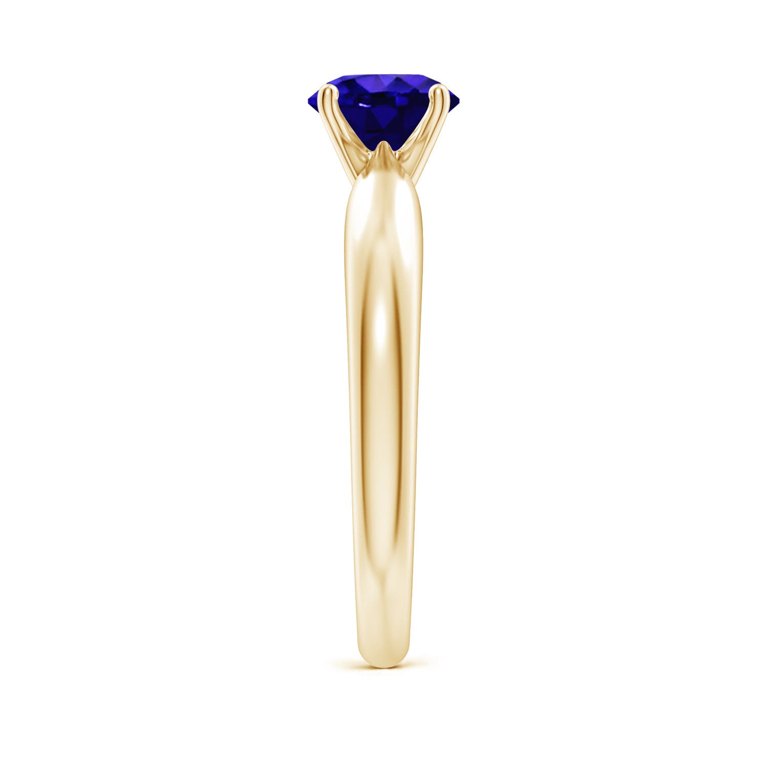 AAAA - Tanzanite / 0.9 CT / 14 KT Yellow Gold