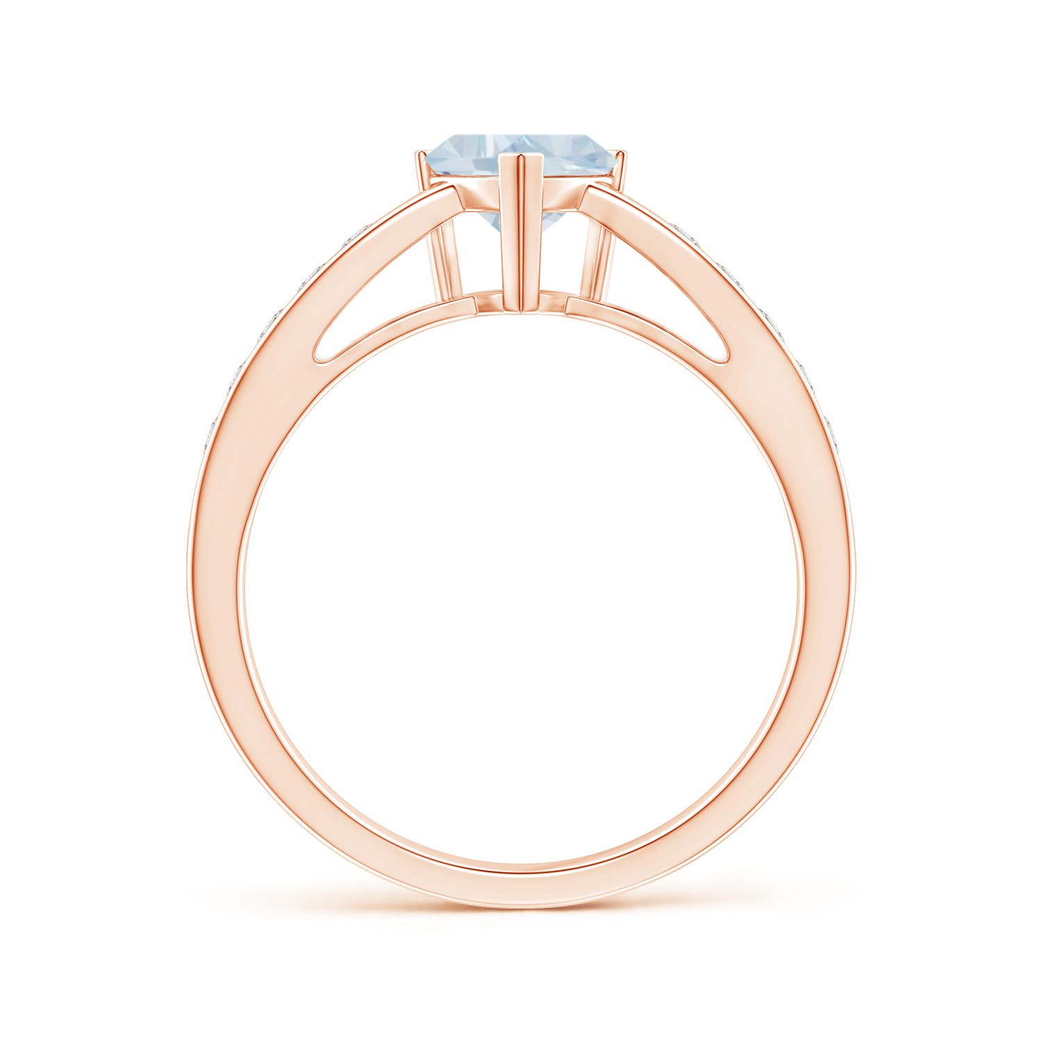 A - Aquamarine / 0.85 CT / 14 KT Rose Gold