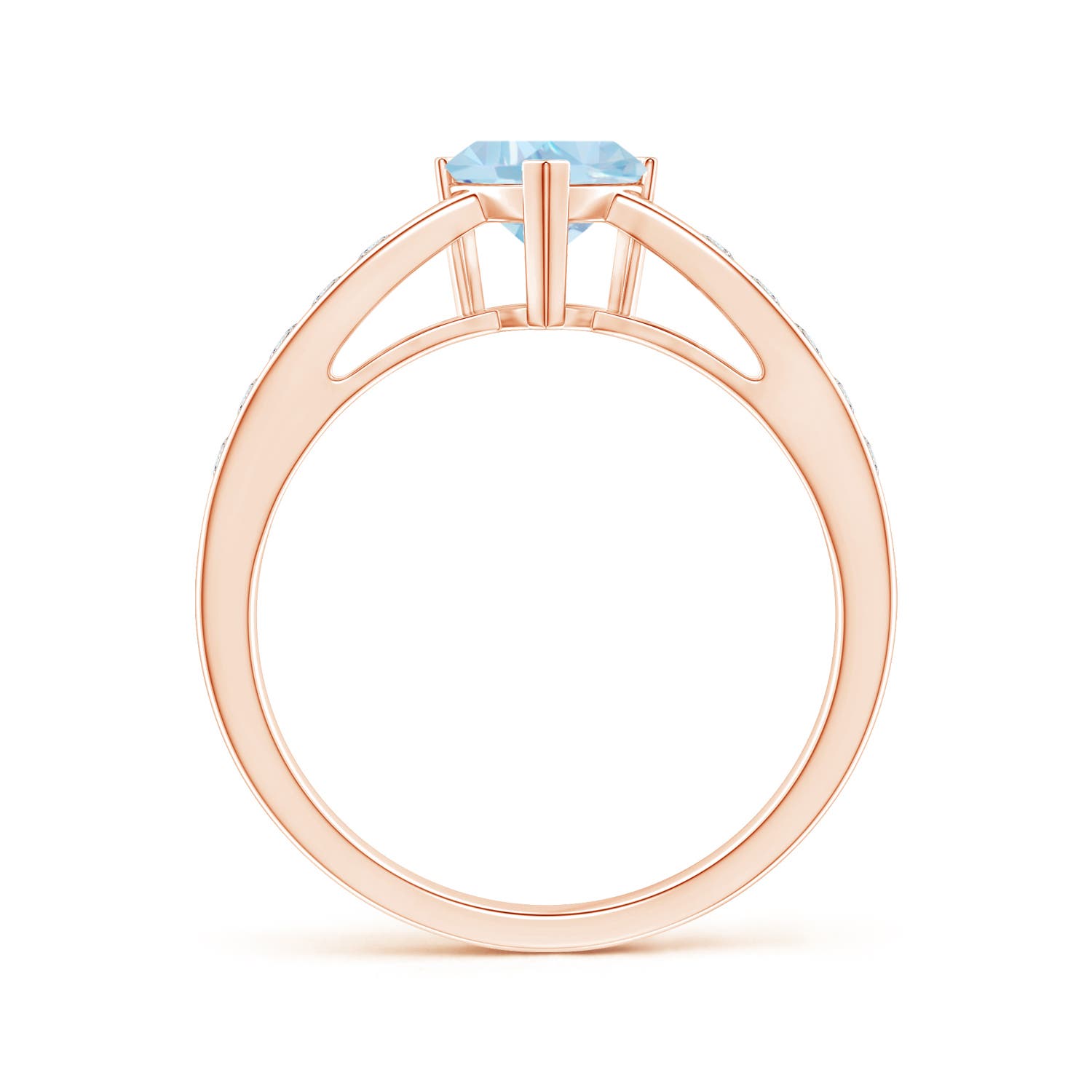 AA - Aquamarine / 0.85 CT / 14 KT Rose Gold