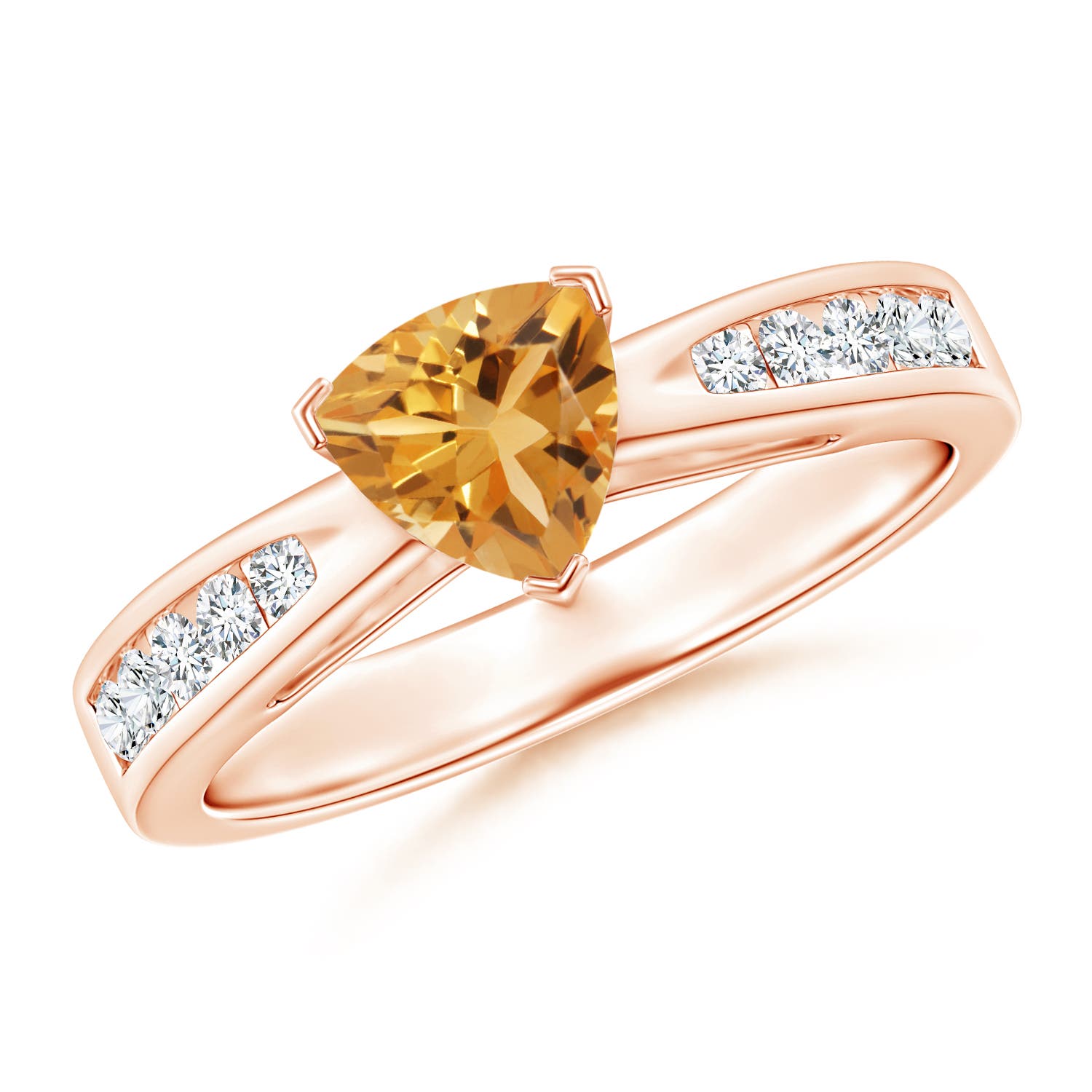 A - Citrine / 0.85 CT / 14 KT Rose Gold