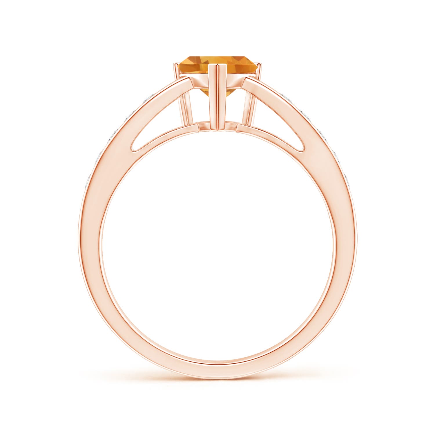 A - Citrine / 0.85 CT / 14 KT Rose Gold