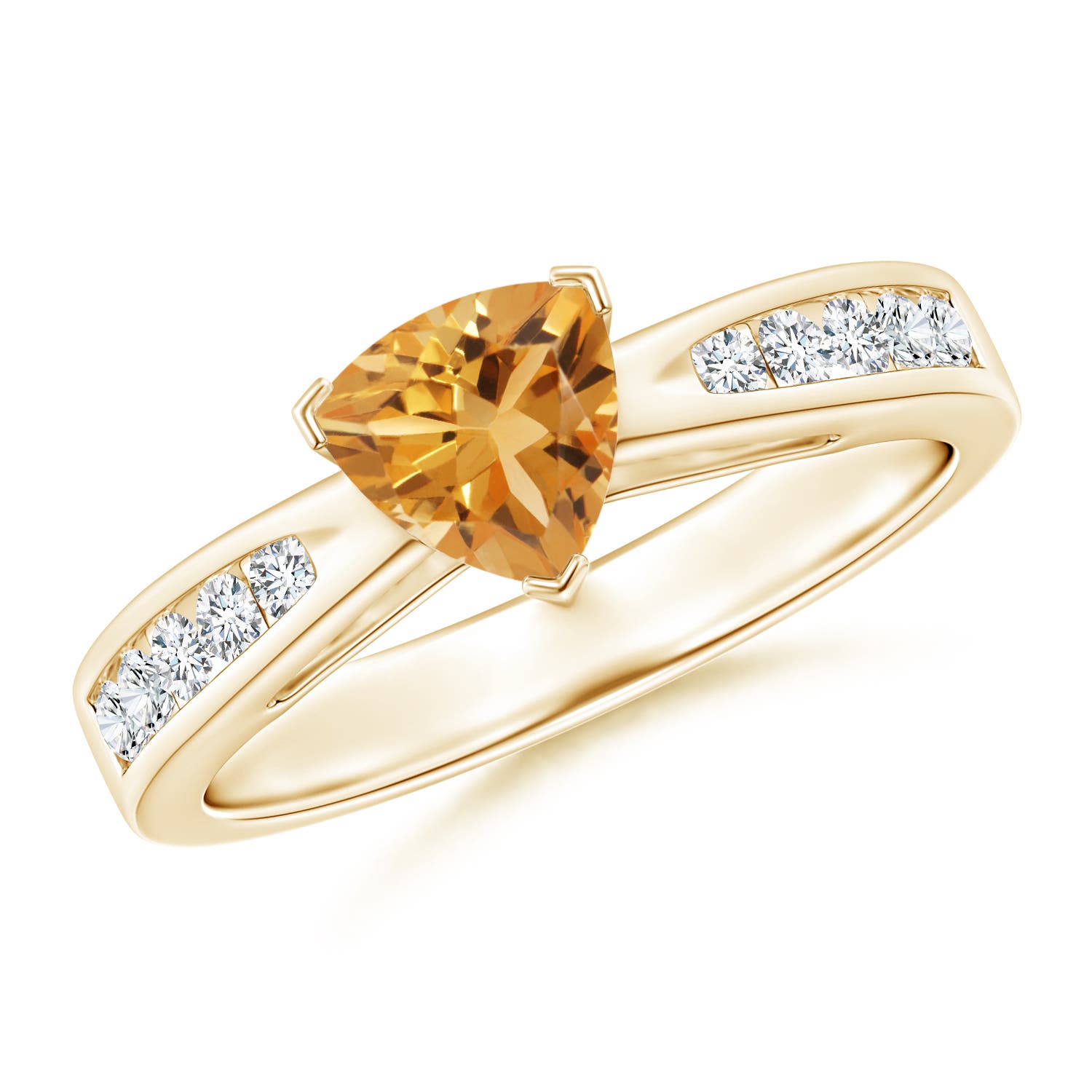 A - Citrine / 0.85 CT / 14 KT Yellow Gold