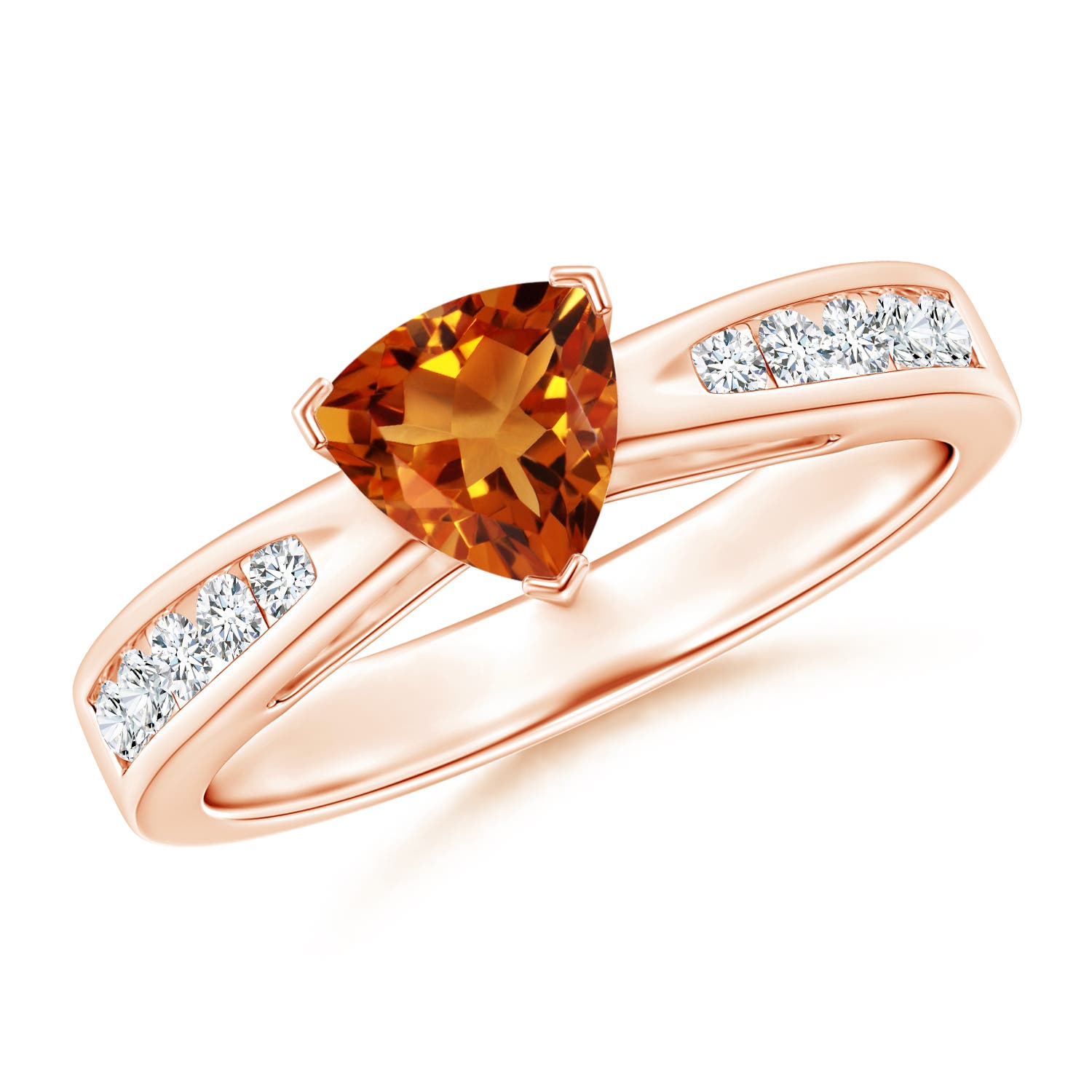 AAAA - Citrine / 0.85 CT / 14 KT Rose Gold