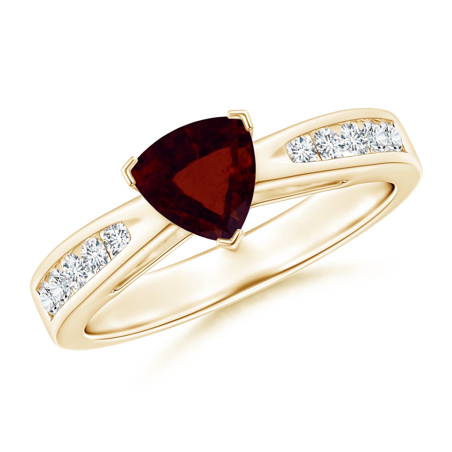 A - Garnet / 1.1 CT / 14 KT Yellow Gold