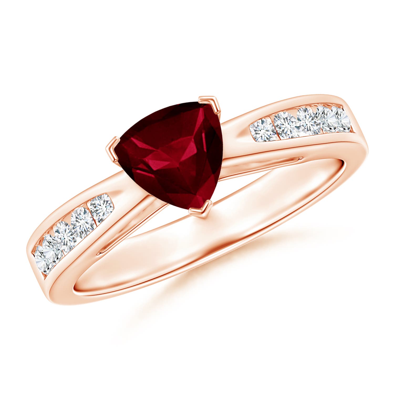 AA - Garnet / 1.1 CT / 14 KT Rose Gold