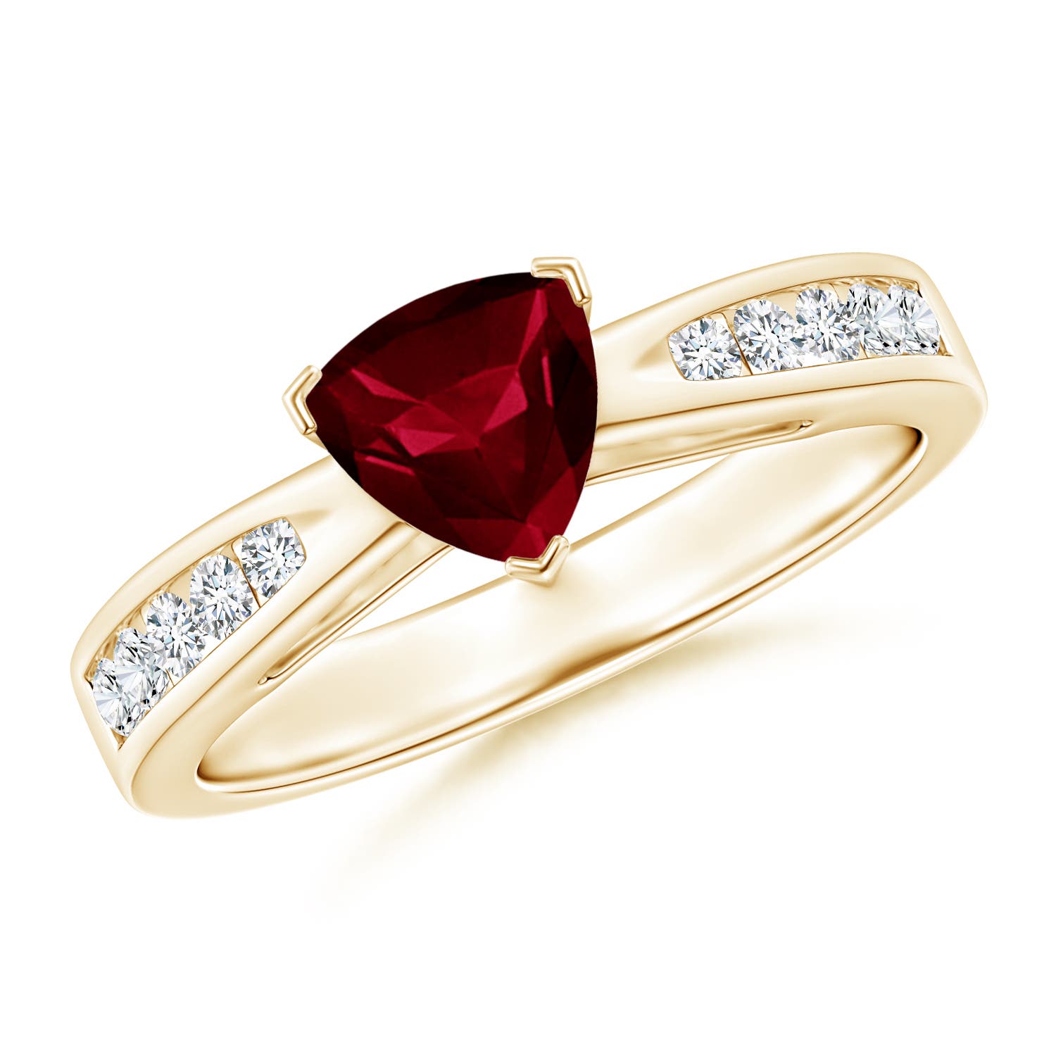 AA - Garnet / 1.1 CT / 14 KT Yellow Gold