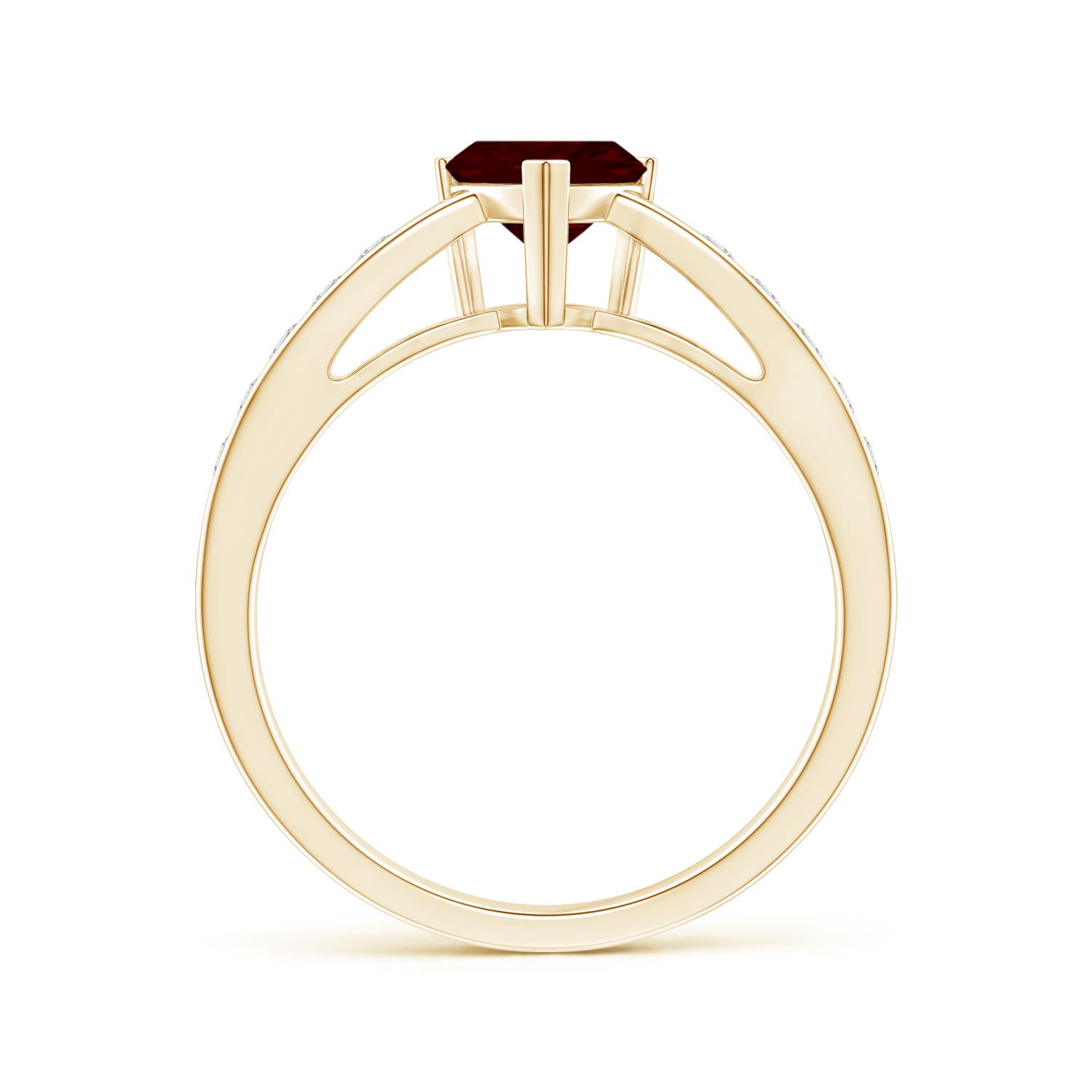 AA - Garnet / 1.1 CT / 14 KT Yellow Gold