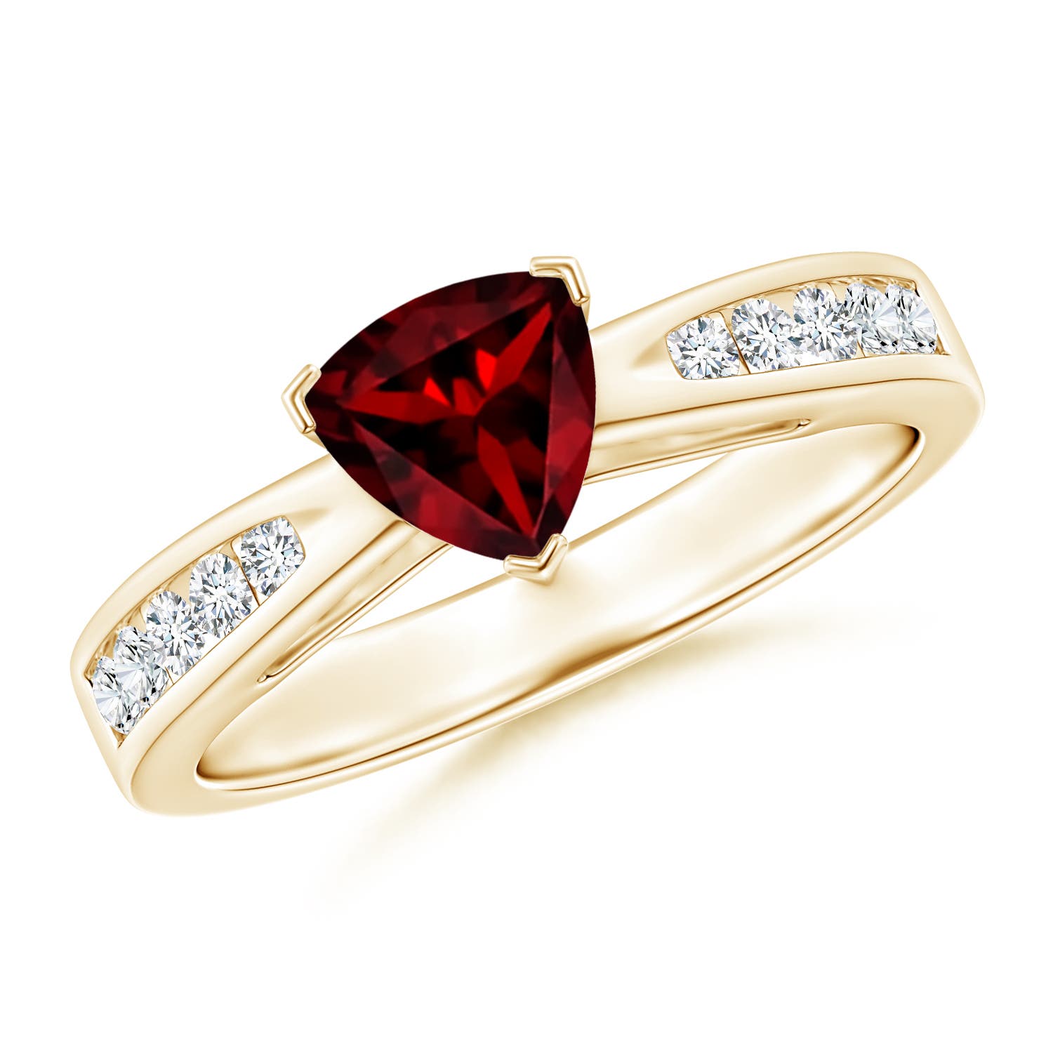 AAAA - Garnet / 1.1 CT / 14 KT Yellow Gold