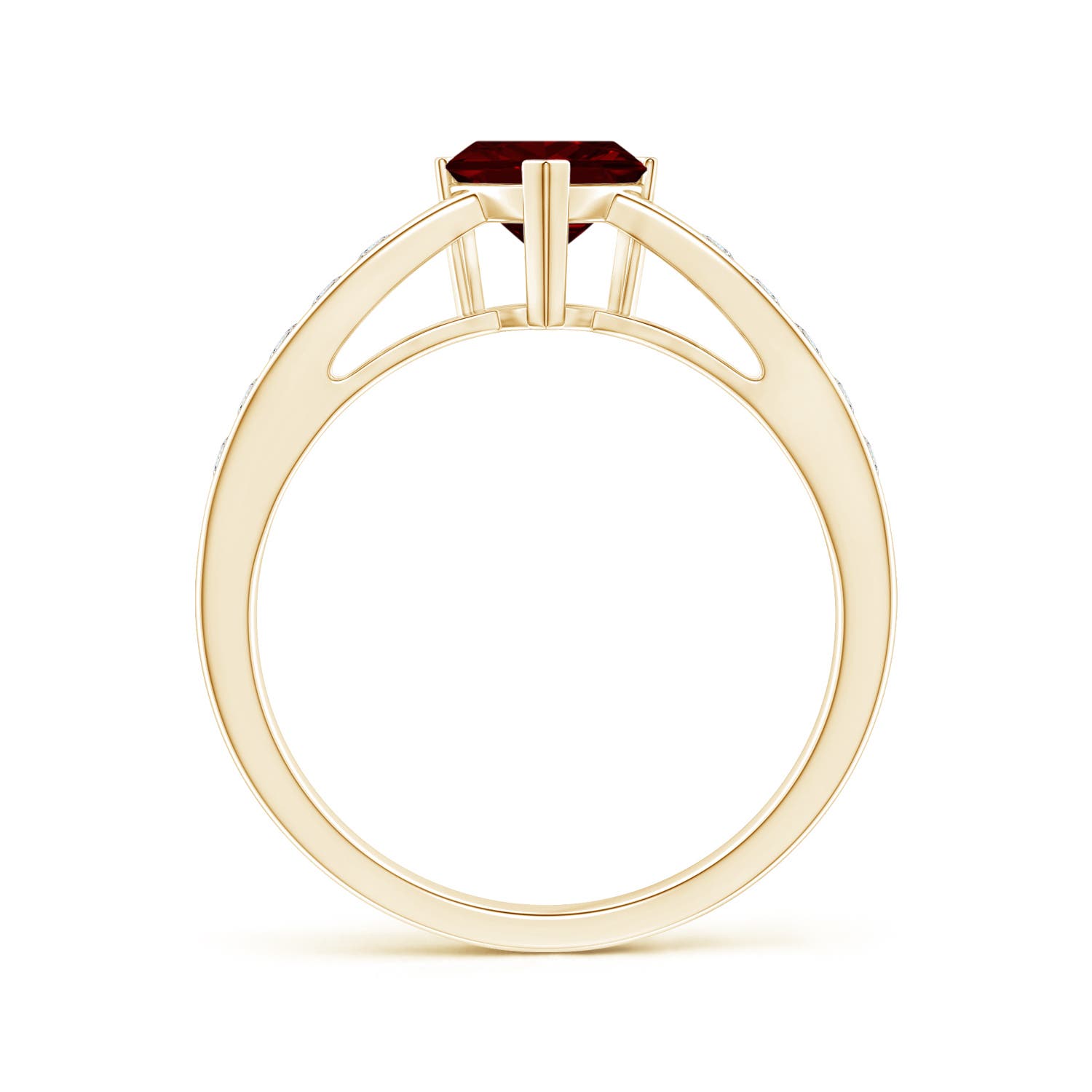 AAAA - Garnet / 1.1 CT / 14 KT Yellow Gold