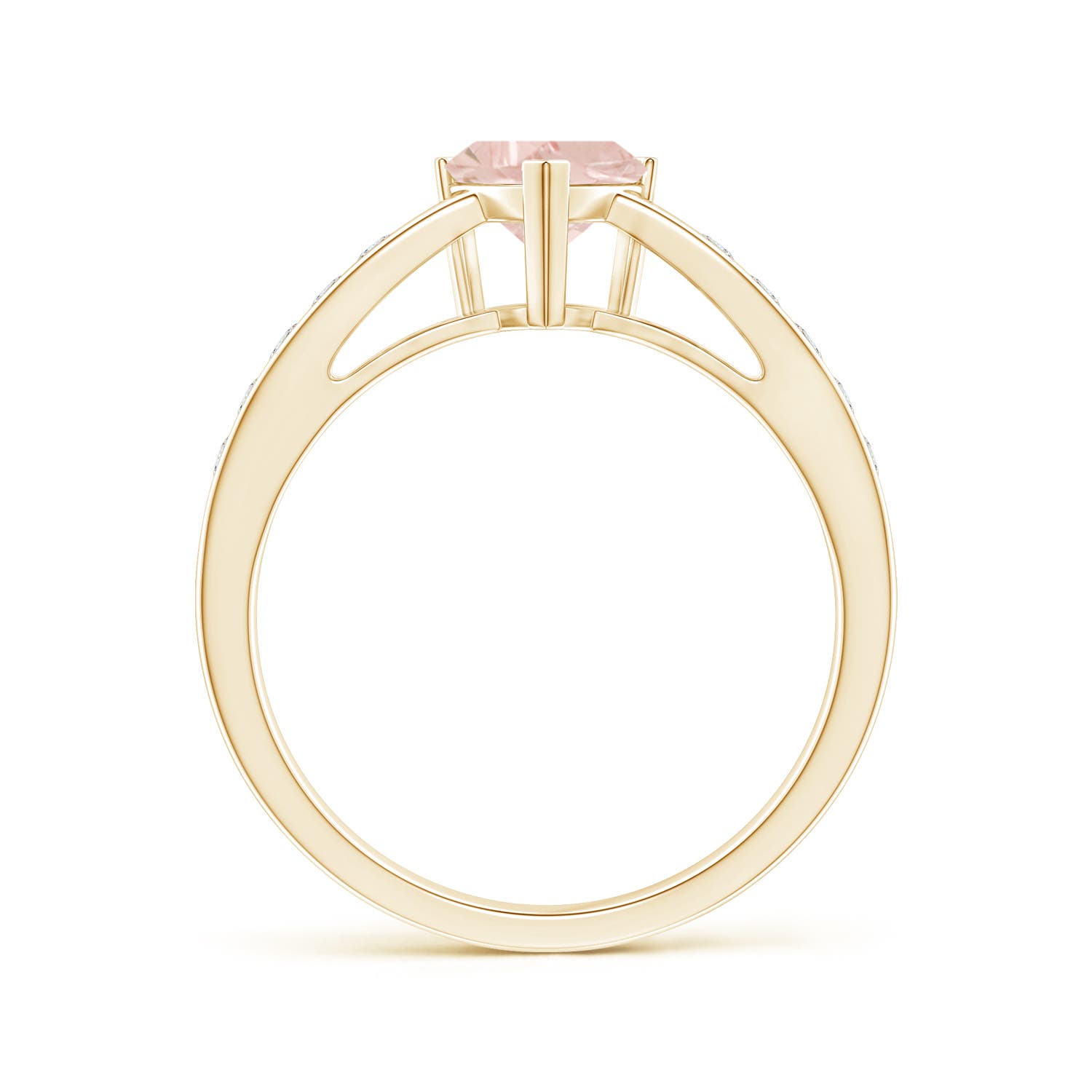 A - Morganite / 0.85 CT / 14 KT Yellow Gold